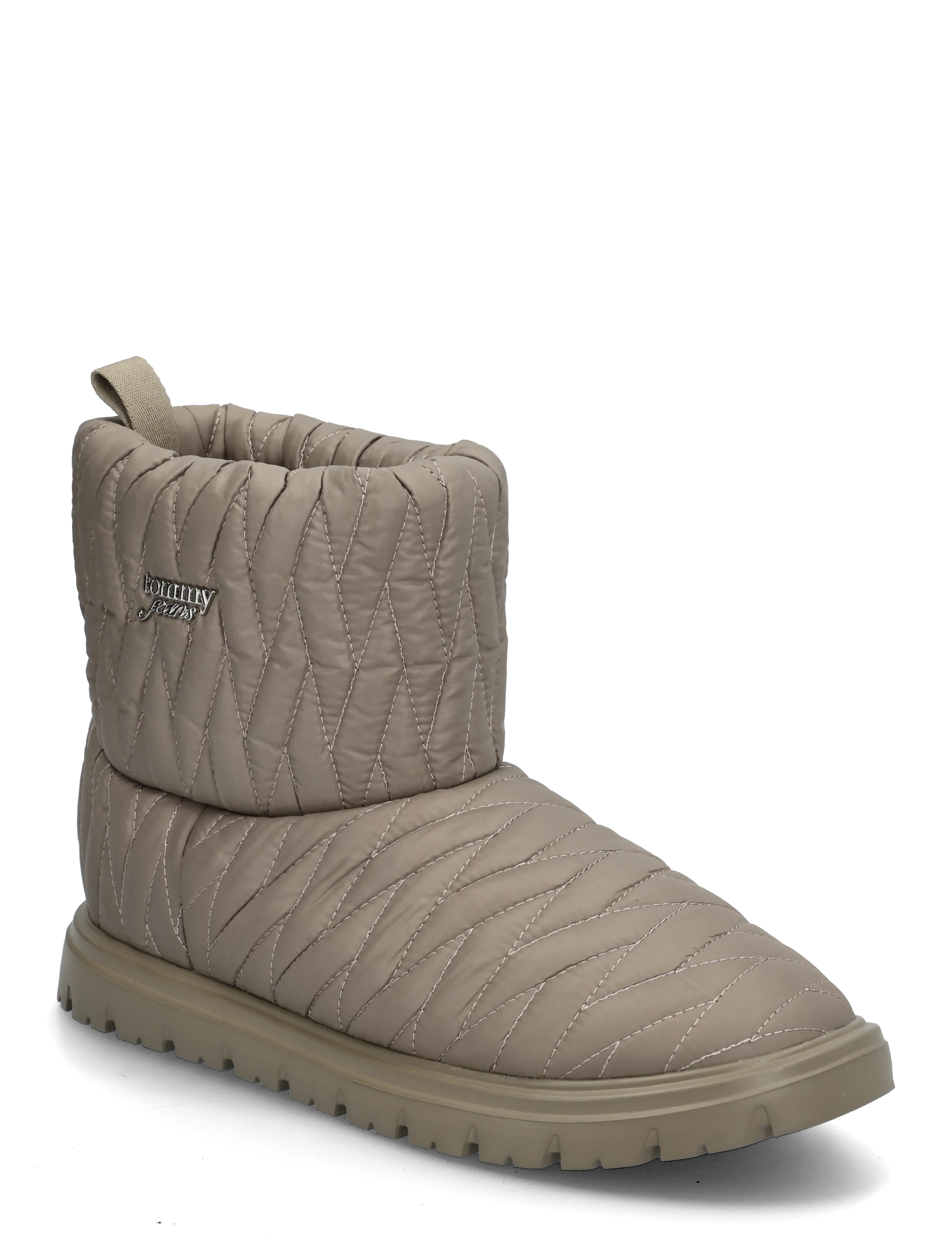 Tommy Hilfiger TJW QUILTED NYLON SNOWBOOT WL - Tommy Hilfiger - TAUPE CLAY / beige