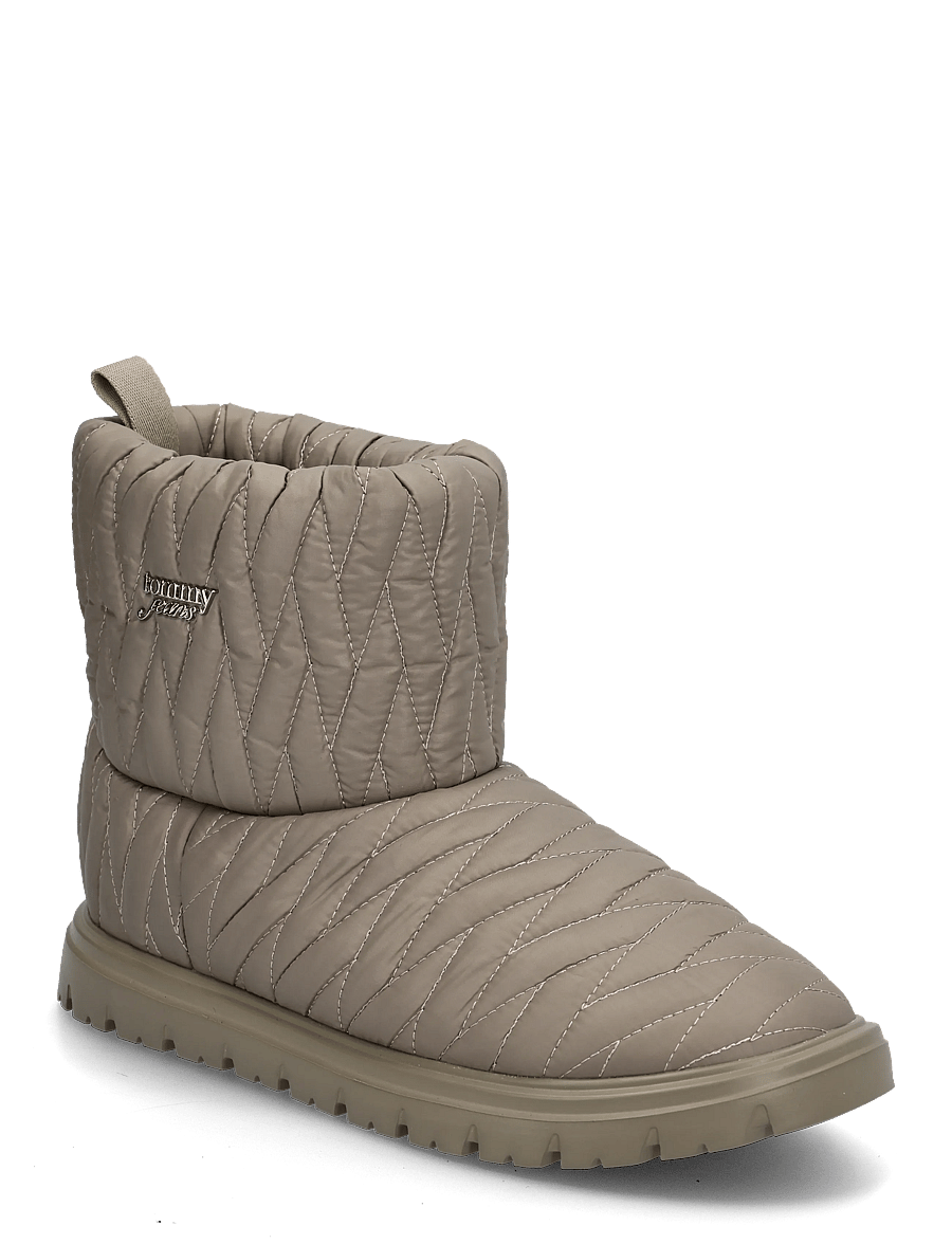 Tommy Hilfiger - TJW QUILTED NYLON SNOWBOOT WL - vinterskor - taupe clay - 0