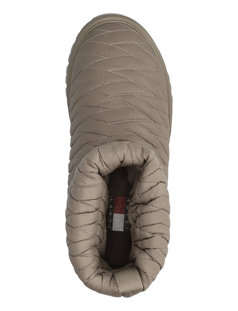 Tommy Hilfiger - TJW QUILTED NYLON SNOWBOOT WL - flache stiefeletten - taupe clay - 3