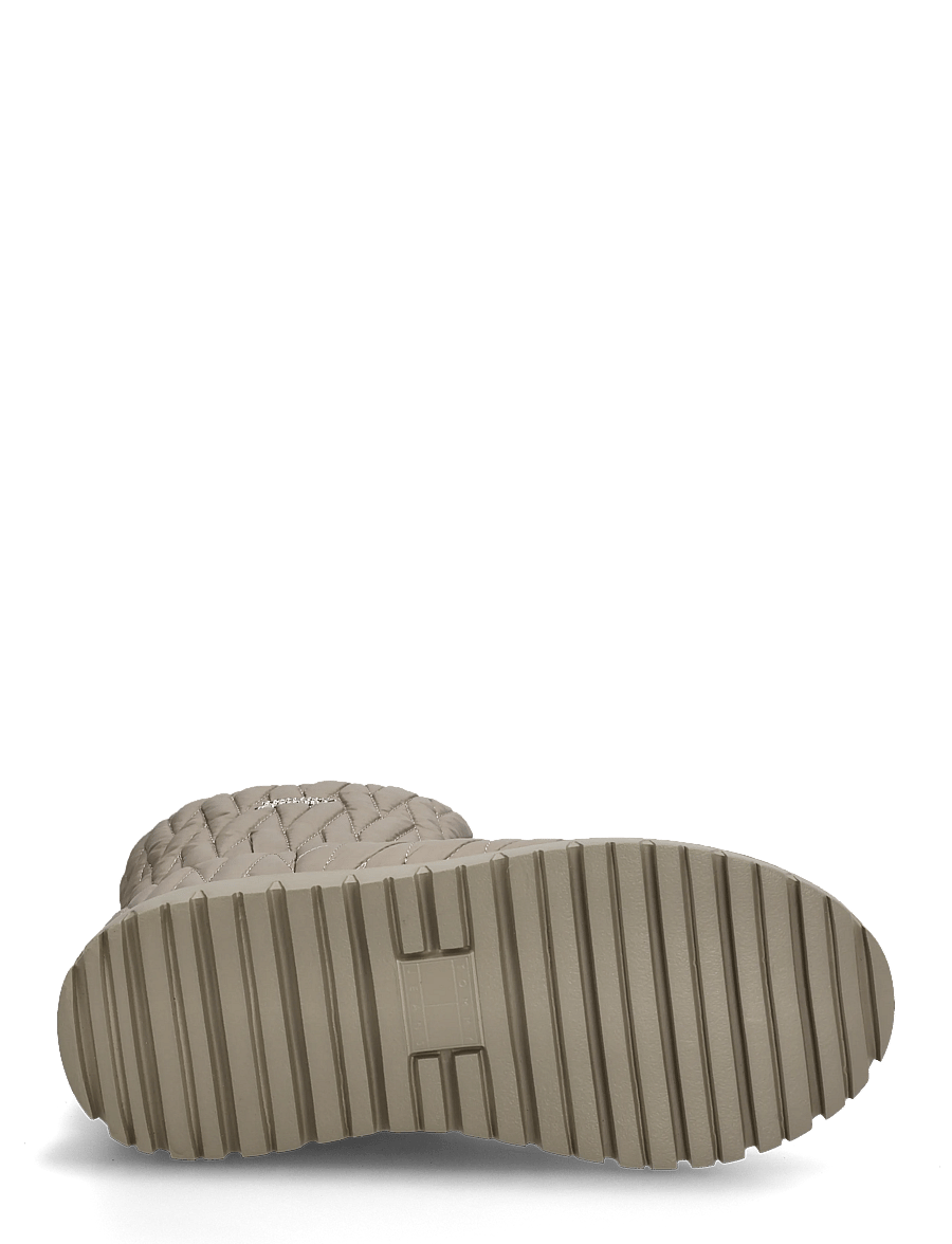 Tommy Hilfiger - TJW QUILTED NYLON SNOWBOOT WL - vinterskor - taupe clay - 4