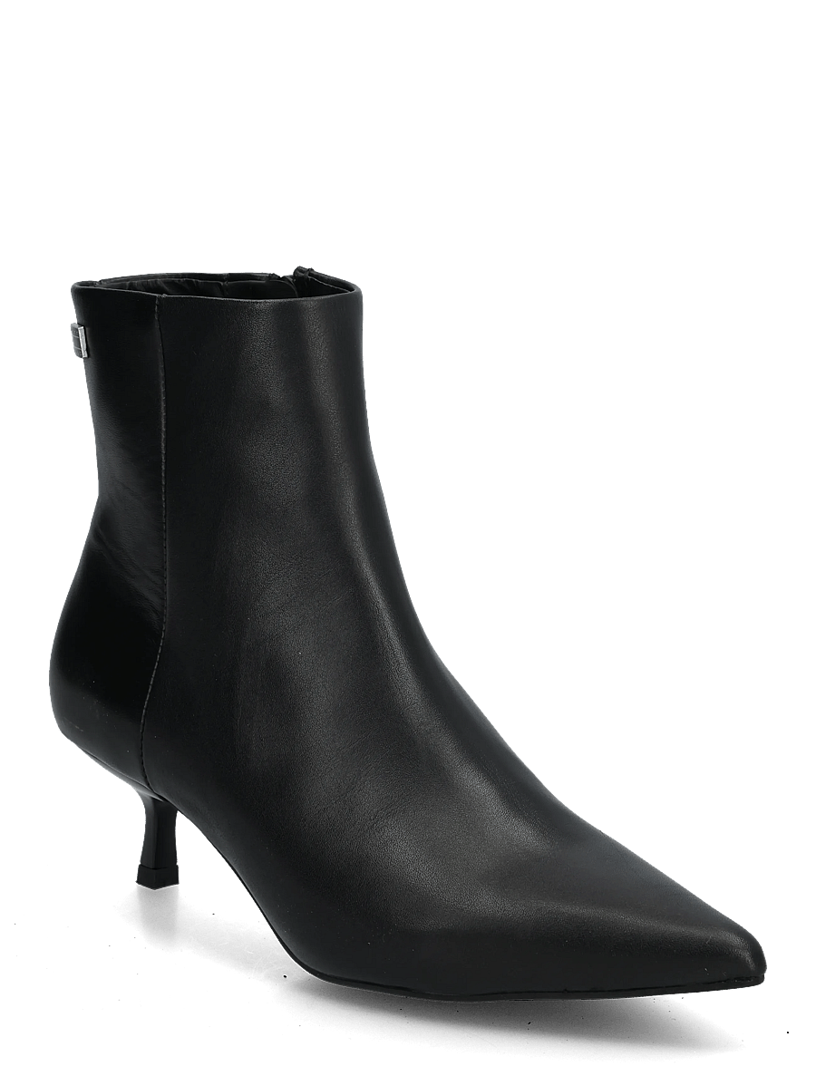 Tommy Hilfiger - TJW POINTED KITTEN HEEL BOOTS - støvletter - black - 0