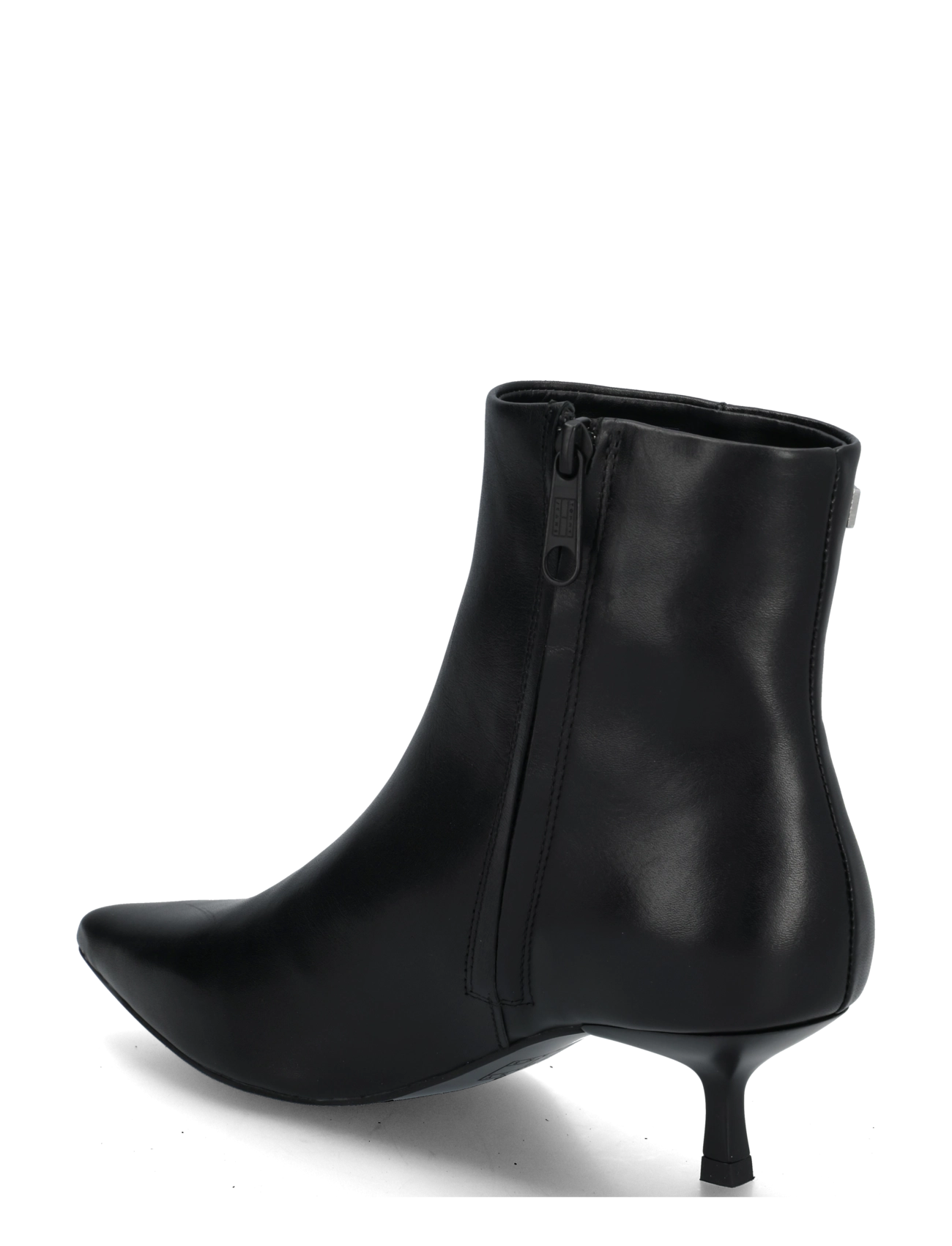 Tommy Hilfiger - TJW POINTED KITTEN HEEL BOOTS - kontsaga poolsaapad - black - 1