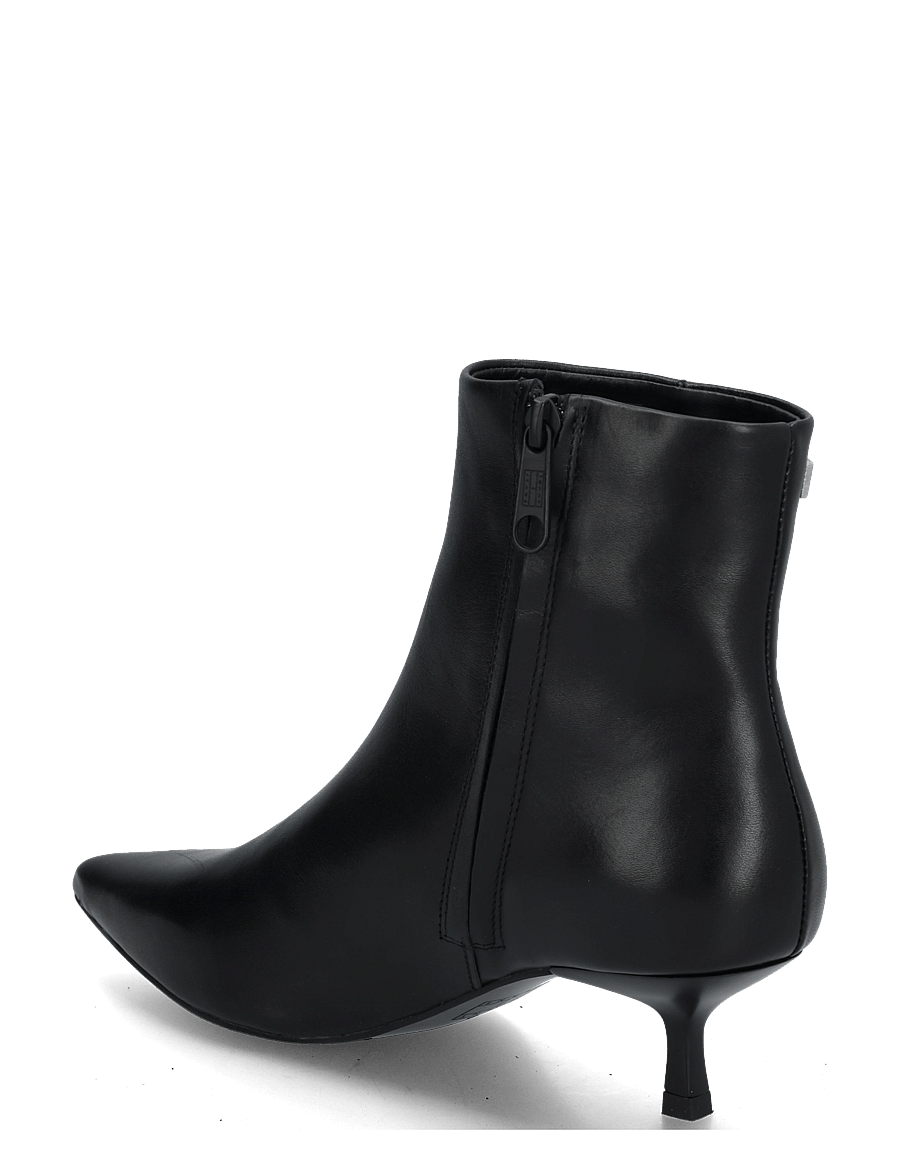 Tommy Hilfiger - TJW POINTED KITTEN HEEL BOOTS - kontsaga poolsaapad - black - 1