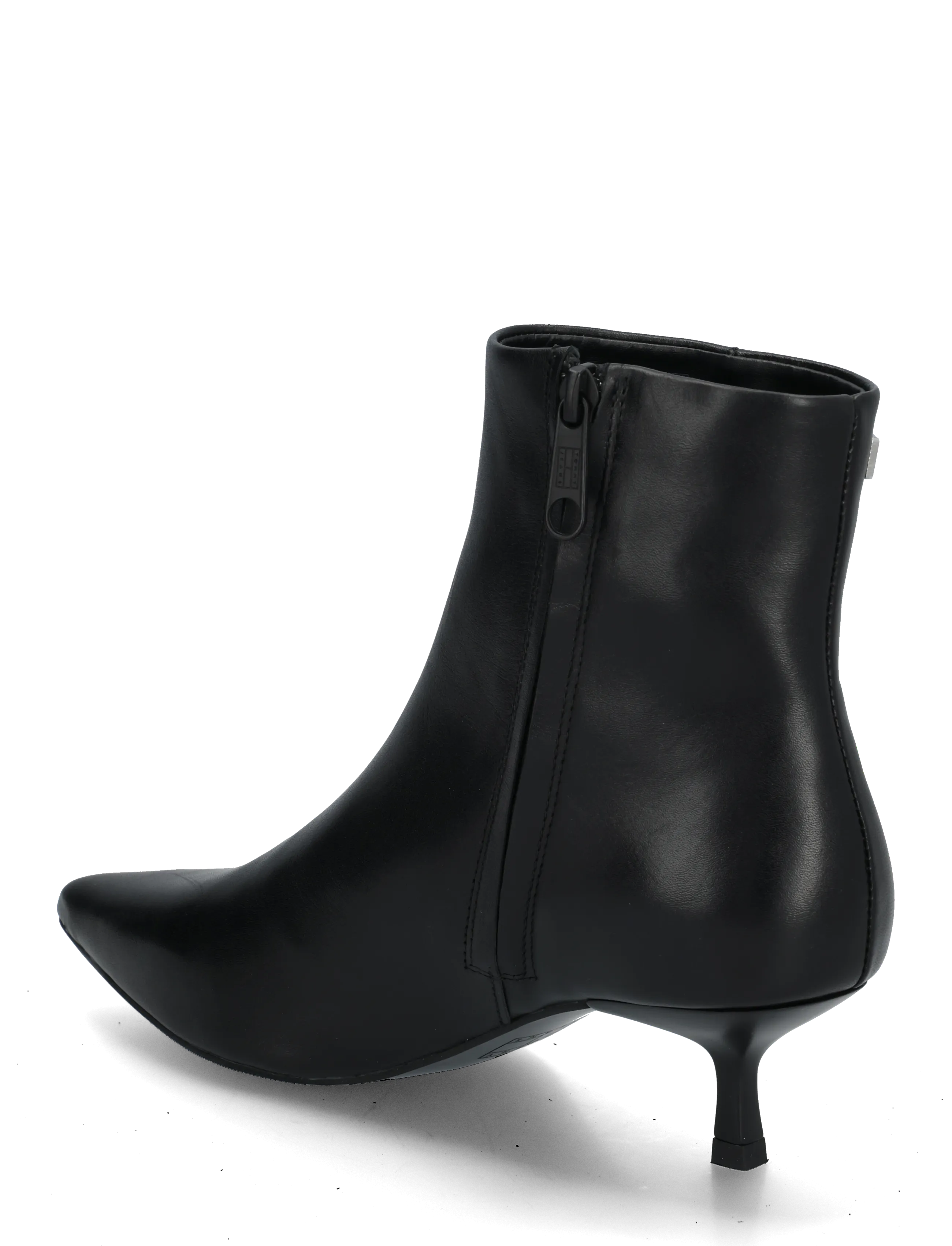Tommy Hilfiger - TJW POINTED KITTEN HEEL BOOTS - støvletter - black - 1