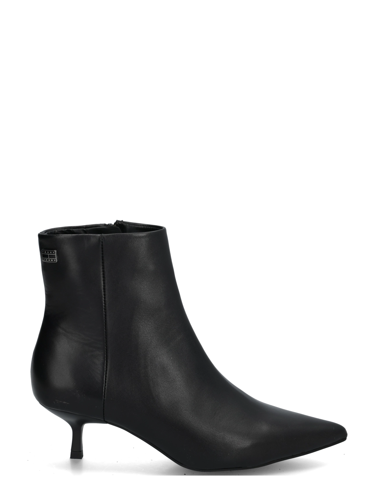 Tommy Hilfiger - TJW POINTED KITTEN HEEL BOOTS - kontsaga poolsaapad - black - 2
