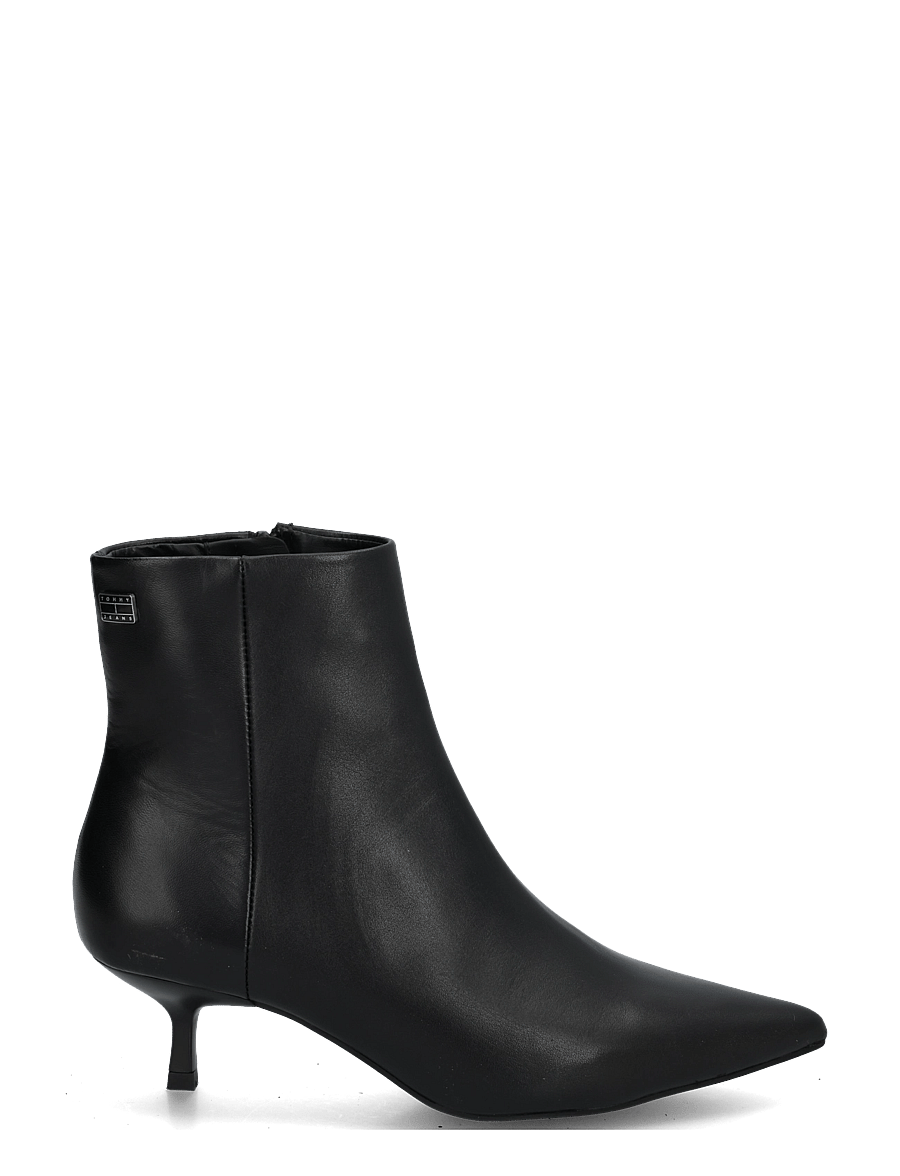 Tommy Hilfiger - TJW POINTED KITTEN HEEL BOOTS - kontsaga poolsaapad - black - 2