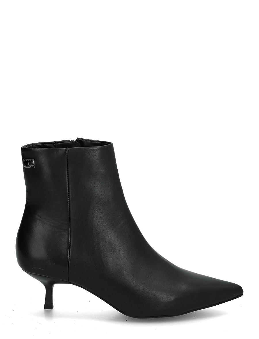 Tommy Hilfiger - TJW POINTED KITTEN HEEL BOOTS - støvletter - black - 2