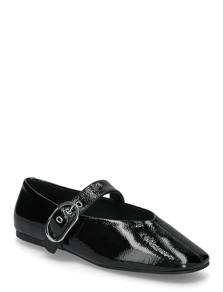 Tommy Hilfiger - SHINY LEATHER MARYJANE FLATS - besondere anlässe - black - 0