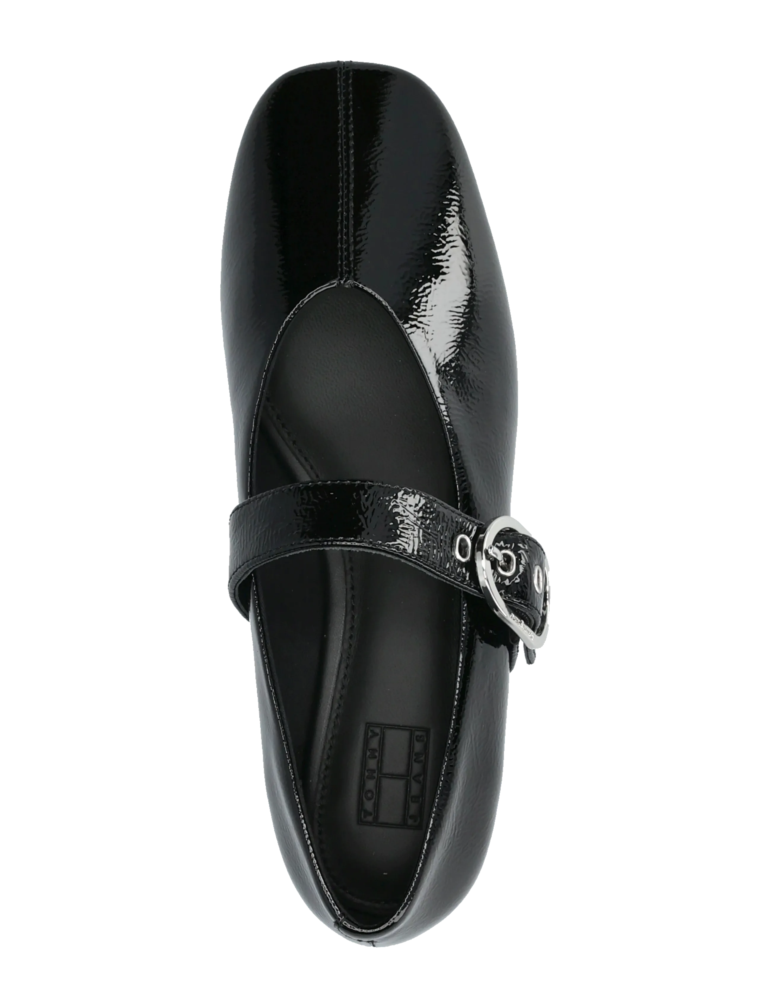 Tommy Hilfiger - SHINY LEATHER MARYJANE FLATS - besondere anlässe - black - 3
