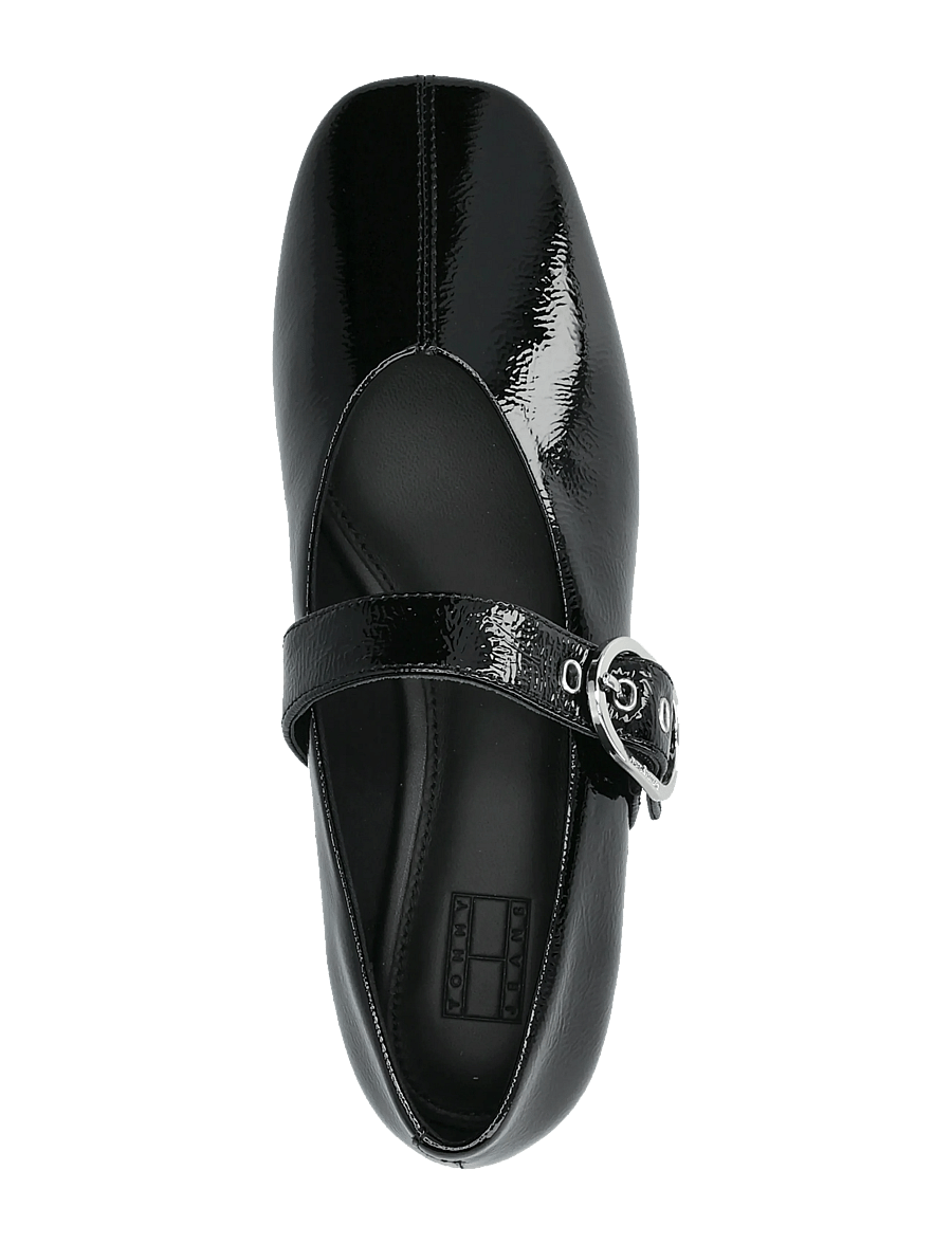 Tommy Hilfiger - SHINY LEATHER MARYJANE FLATS - besondere anlässe - black - 3