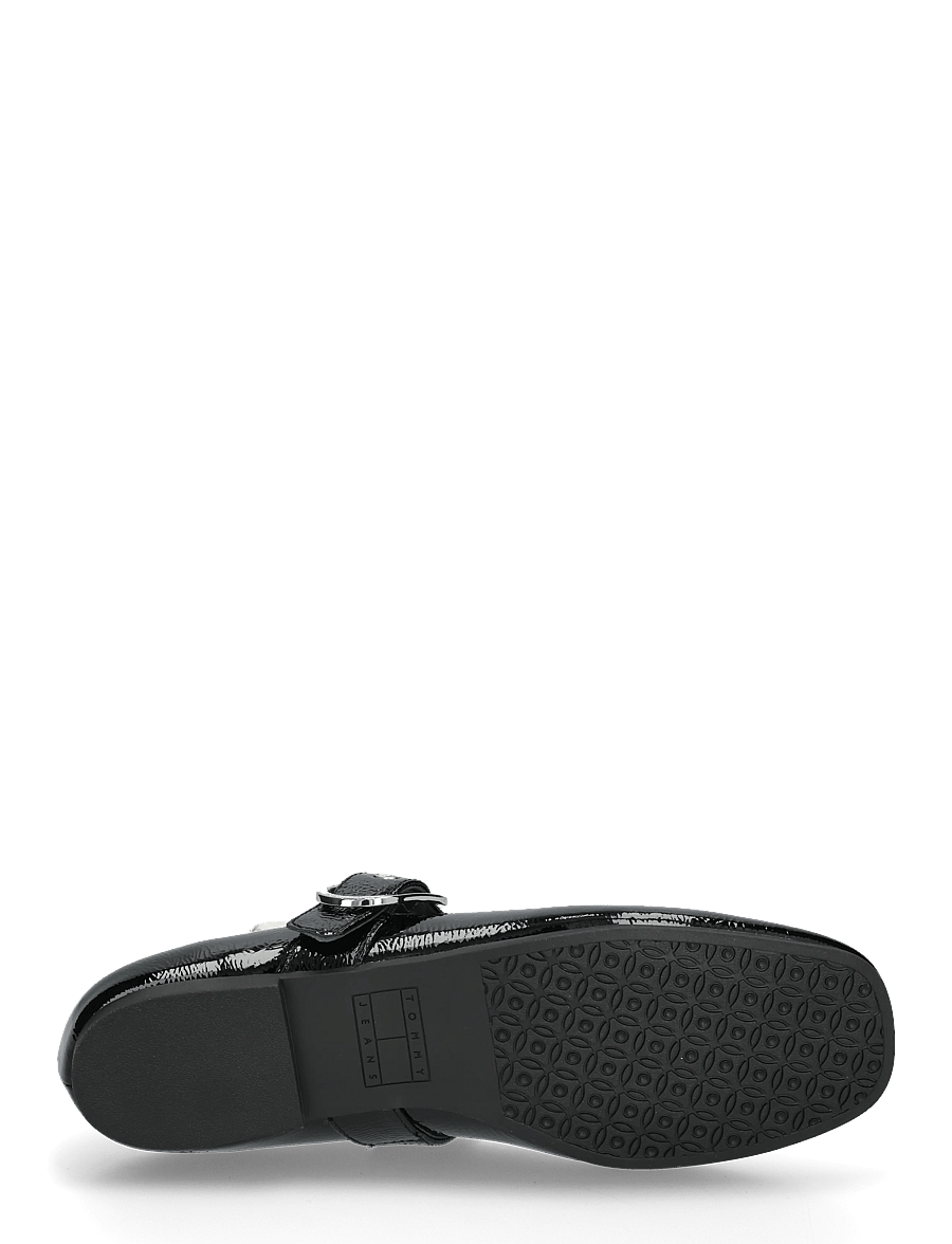 Tommy Hilfiger - SHINY LEATHER MARYJANE FLATS - besondere anlässe - black - 4