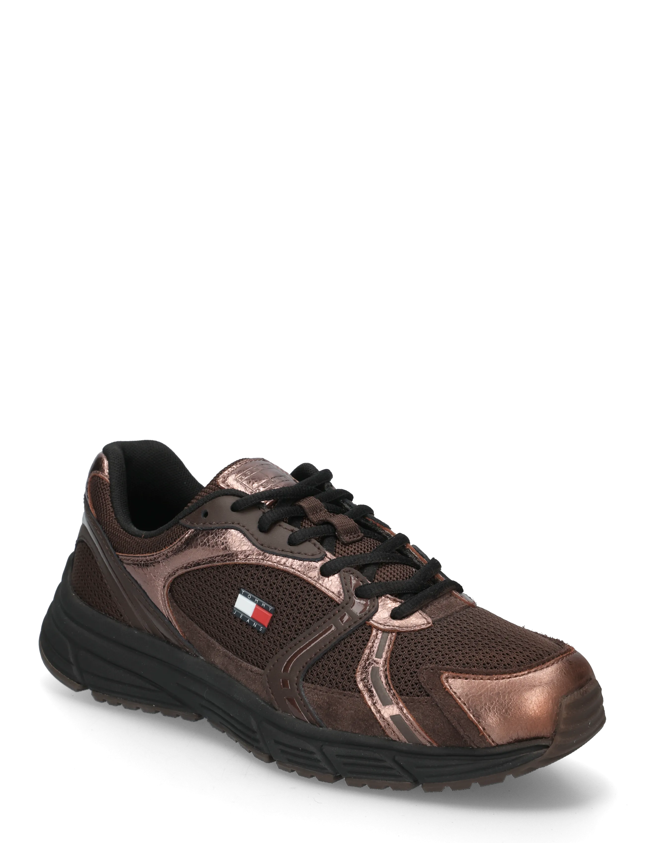 Tommy Hilfiger TJW MODERN RUNNER METALLICS - Sko - FONDANT BROWN / brown