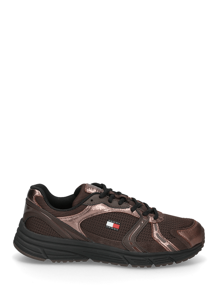 Tommy Hilfiger - TJW MODERN RUNNER METALLICS - lave sneakers - fondant brown - 2