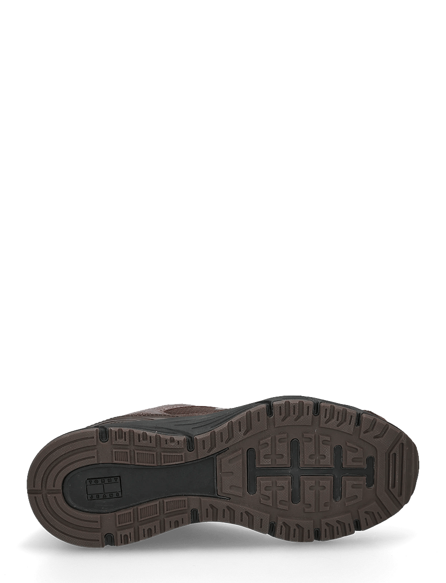 Tommy Hilfiger - TJW MODERN RUNNER METALLICS - lave sneakers - fondant brown - 4