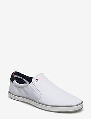 Tommy Hilfiger - ICONIC SLIP ON SNEAKER - laisvalaikio batai be raištelių - white - 0