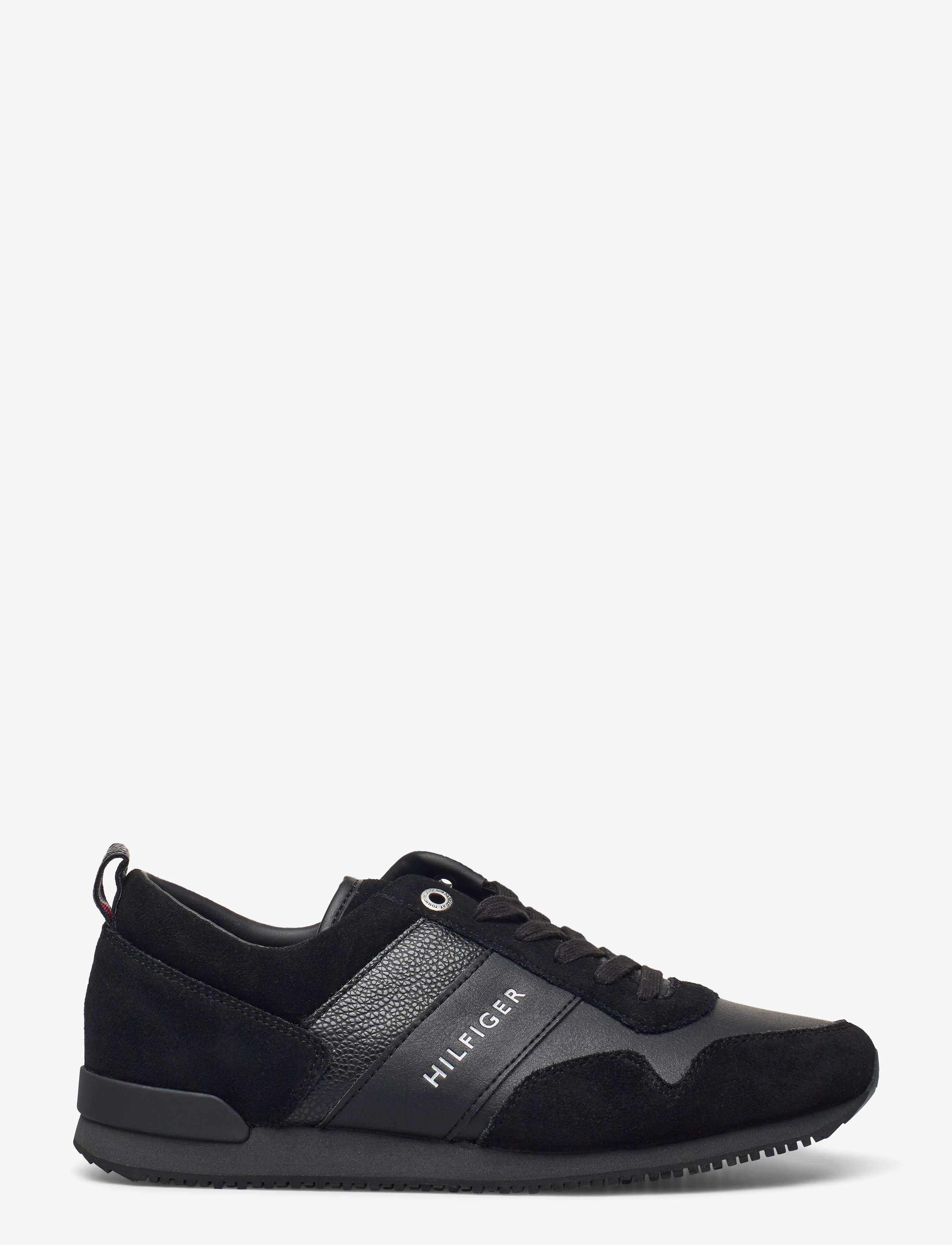Tommy Hilfiger - ICONIC LEATHER SUEDE MIX RUNNER - black - 1