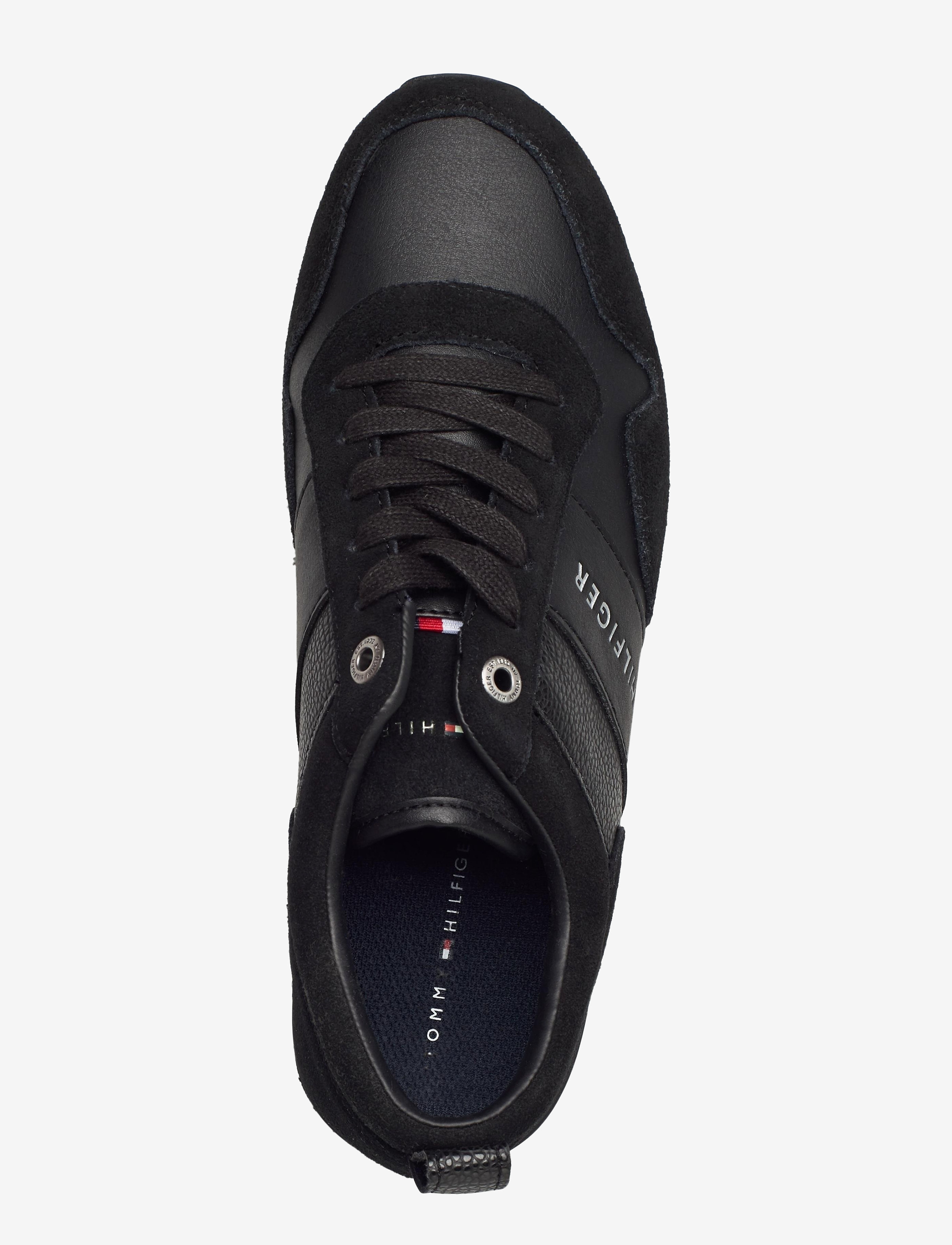 Tommy Hilfiger - ICONIC LEATHER SUEDE MIX RUNNER - black - 3