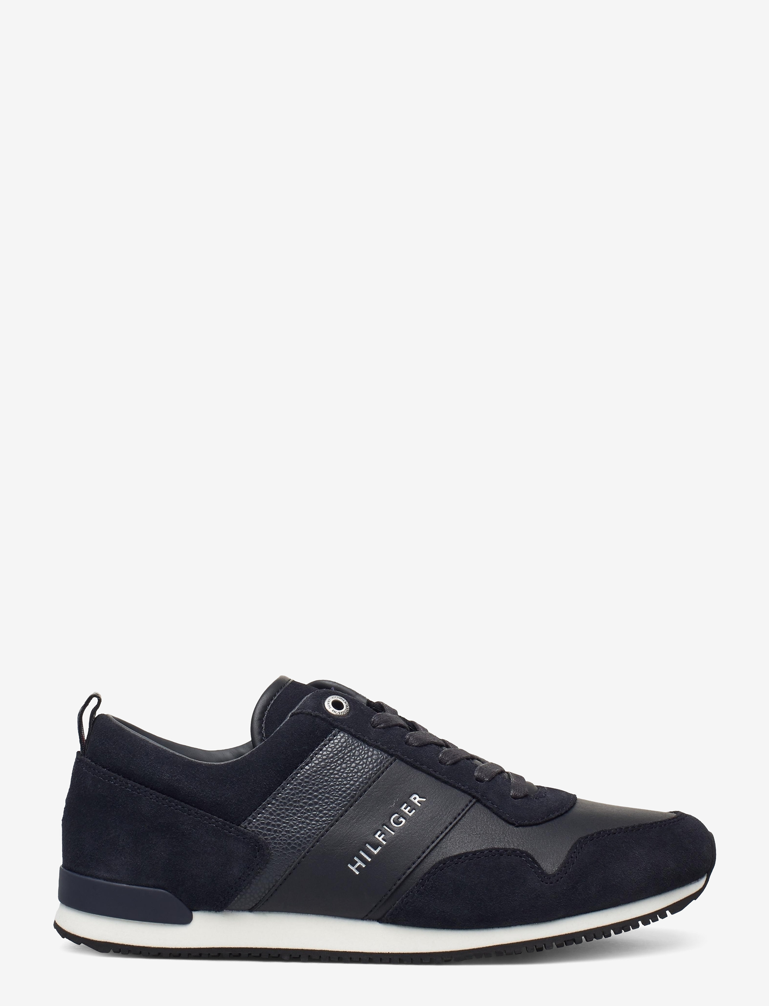 TOMMY HILFIGER Iconic Leather Suede Mix Runner låga sneakers herr – bild 2