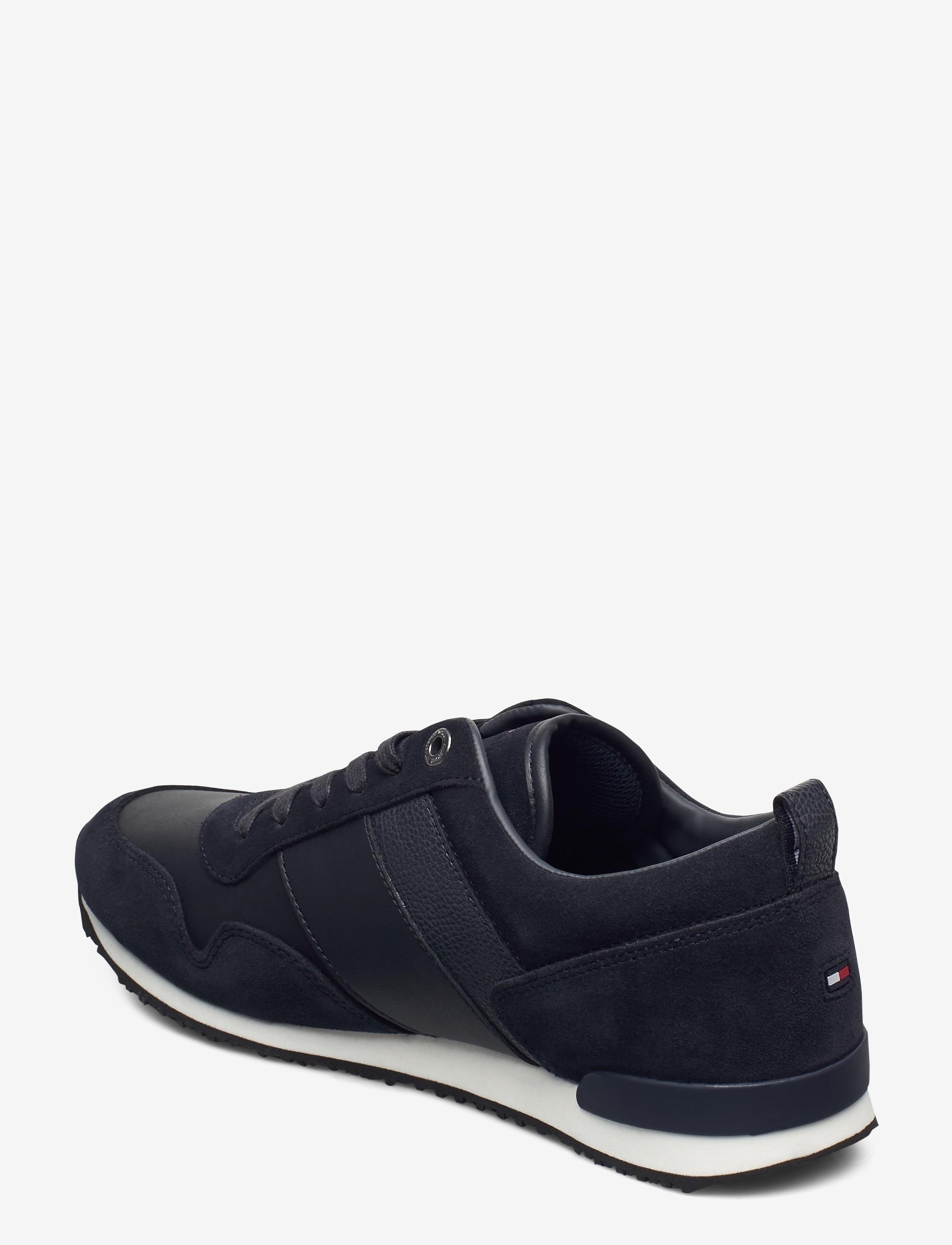 Tommy Hilfiger - ICONIC LEATHER SUEDE MIX RUNNER - niedriger schnitt - midnight - 2