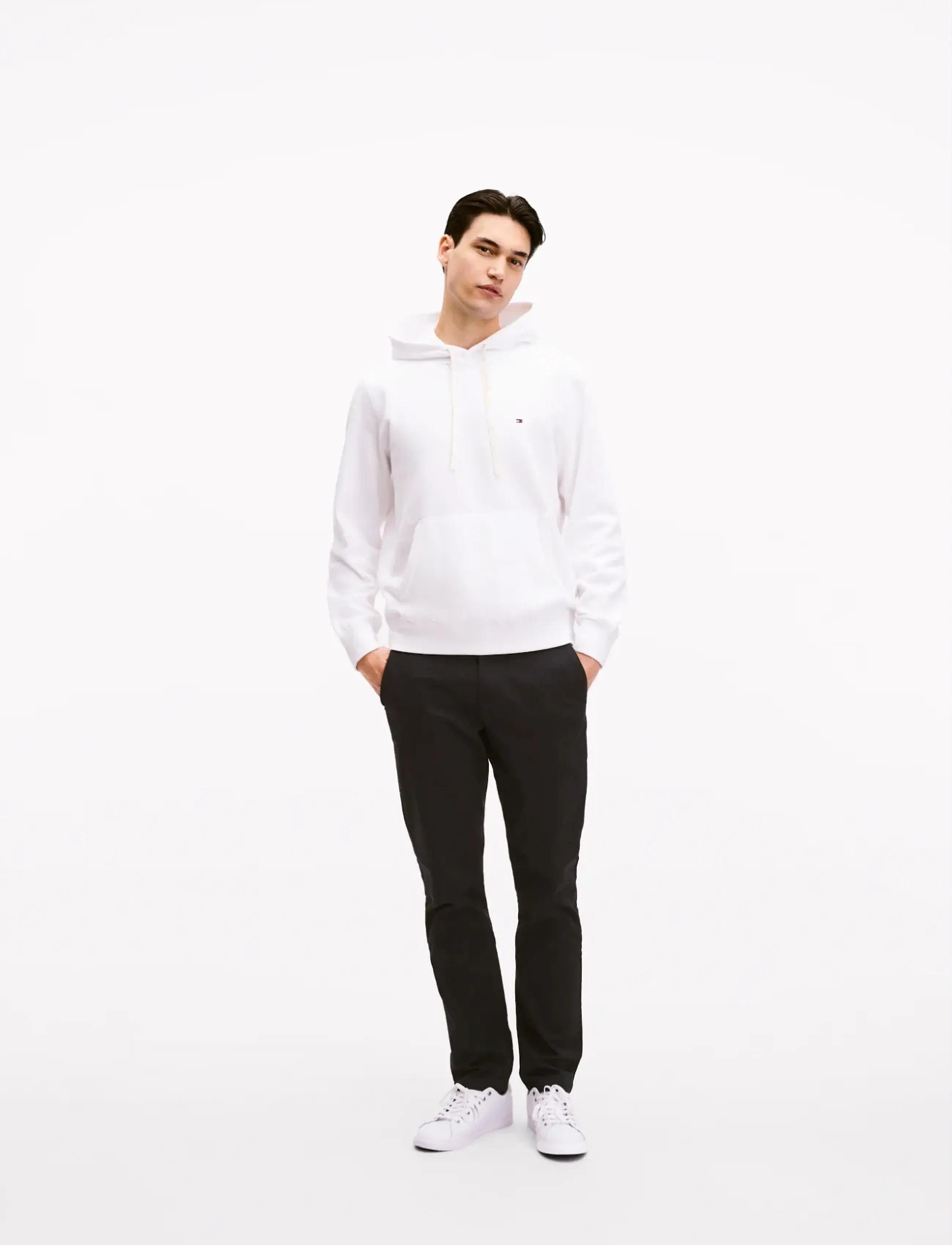 Tommy Hilfiger - ESSENTIAL LEATHER SNEAKER - sneakers med lavt skaft - white - 1