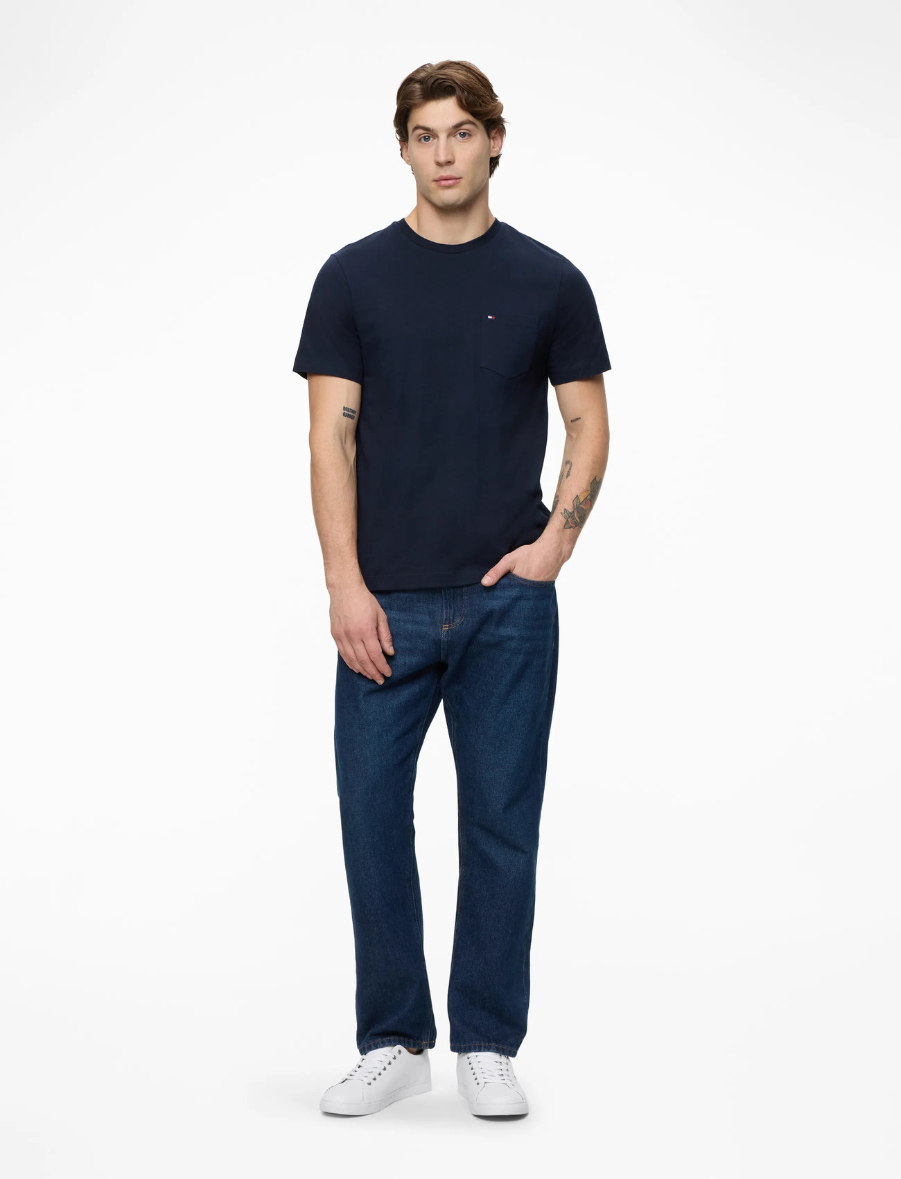 Tommy Hilfiger - ESSENTIAL LEATHER SNEAKER - lave sneakers - white - 3