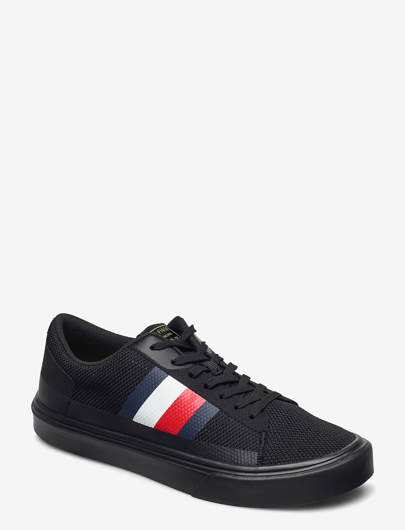 Tommy Hilfiger - LIGHTWEIGHT STRIPES KNIT SNEAKER - black - 0