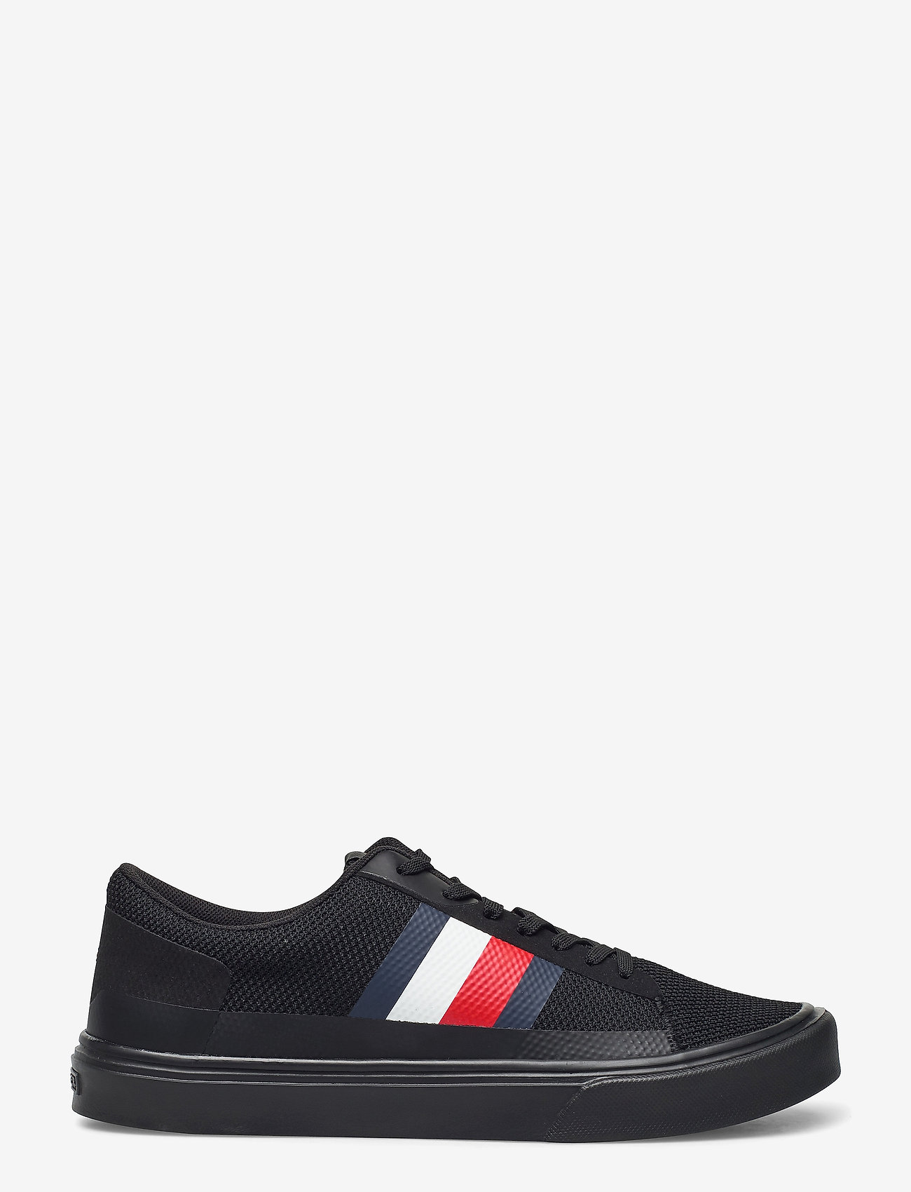 Tommy Hilfiger - LIGHTWEIGHT STRIPES KNIT SNEAKER - black - 1