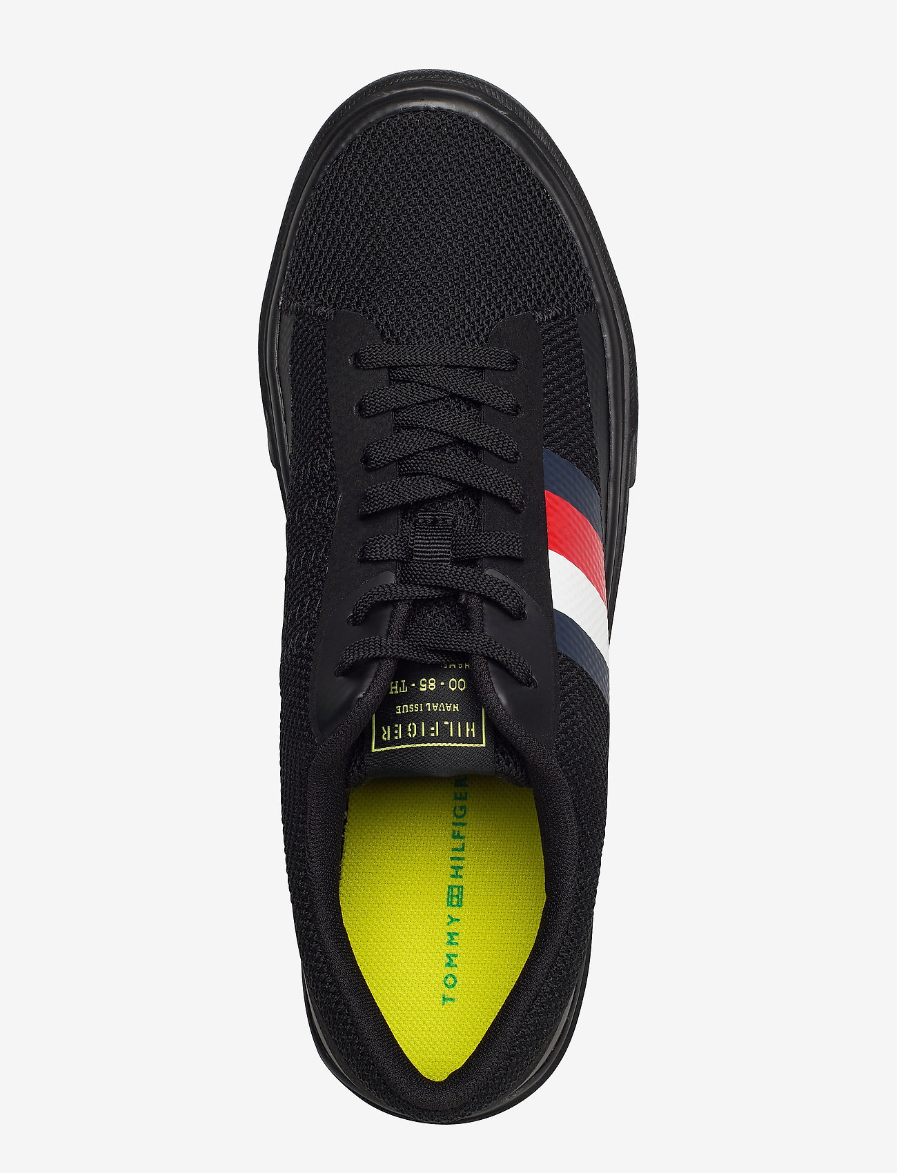 Tommy Hilfiger - LIGHTWEIGHT STRIPES KNIT SNEAKER - black - 3