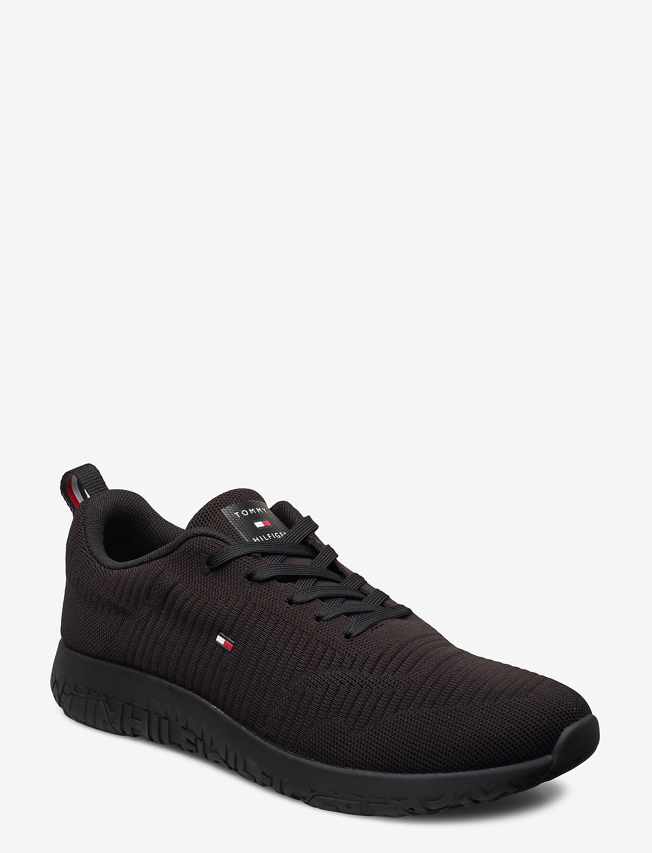 Tommy Hilfiger - CORPORATE KNIT RIB RUNNER - low tops - black - 0
