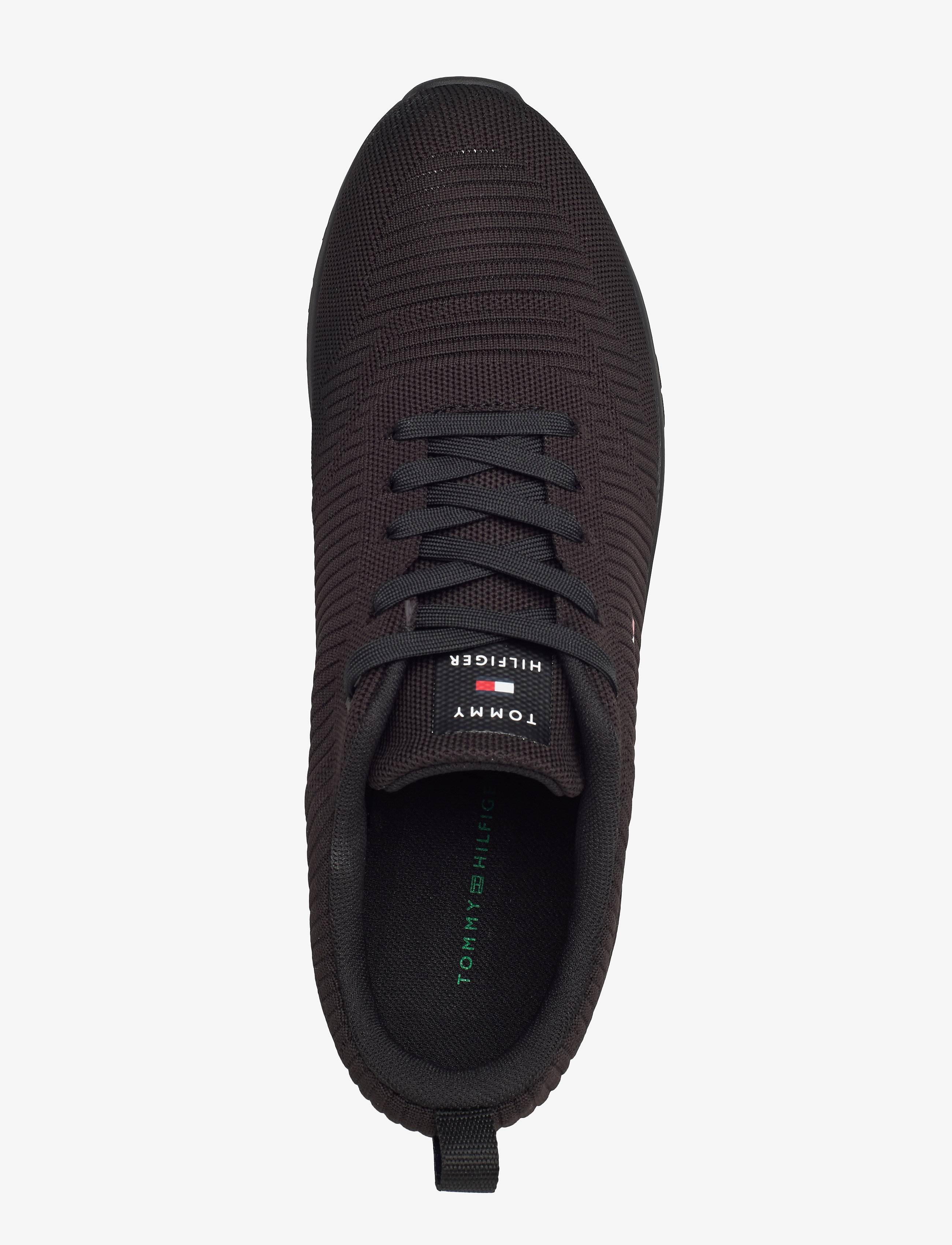 Tommy Hilfiger - CORPORATE KNIT RIB RUNNER - madala säärega tossud - black - 3
