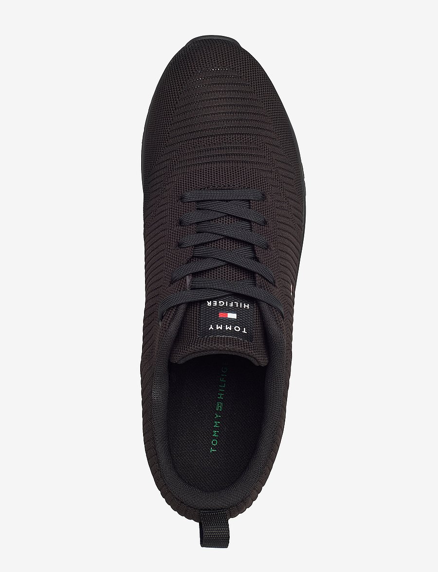 Tommy Hilfiger - CORPORATE KNIT RIB RUNNER - baskets basses - black - 3