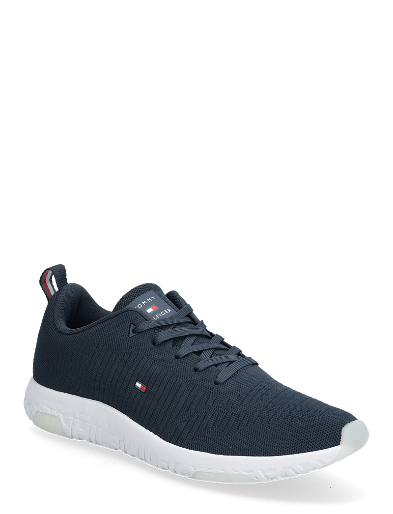 Tommy Hilfiger - CORPORATE KNIT RIB RUNNER - matalavartiset tennarit - desert sky - 1