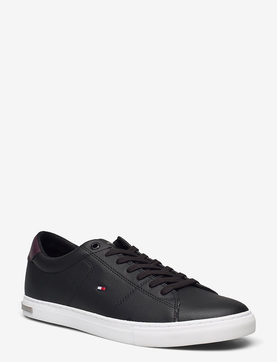 Tommy Hilfiger - ESSENTIAL LEATHER DETAIL VULC - lágir strigaskór - black - 0