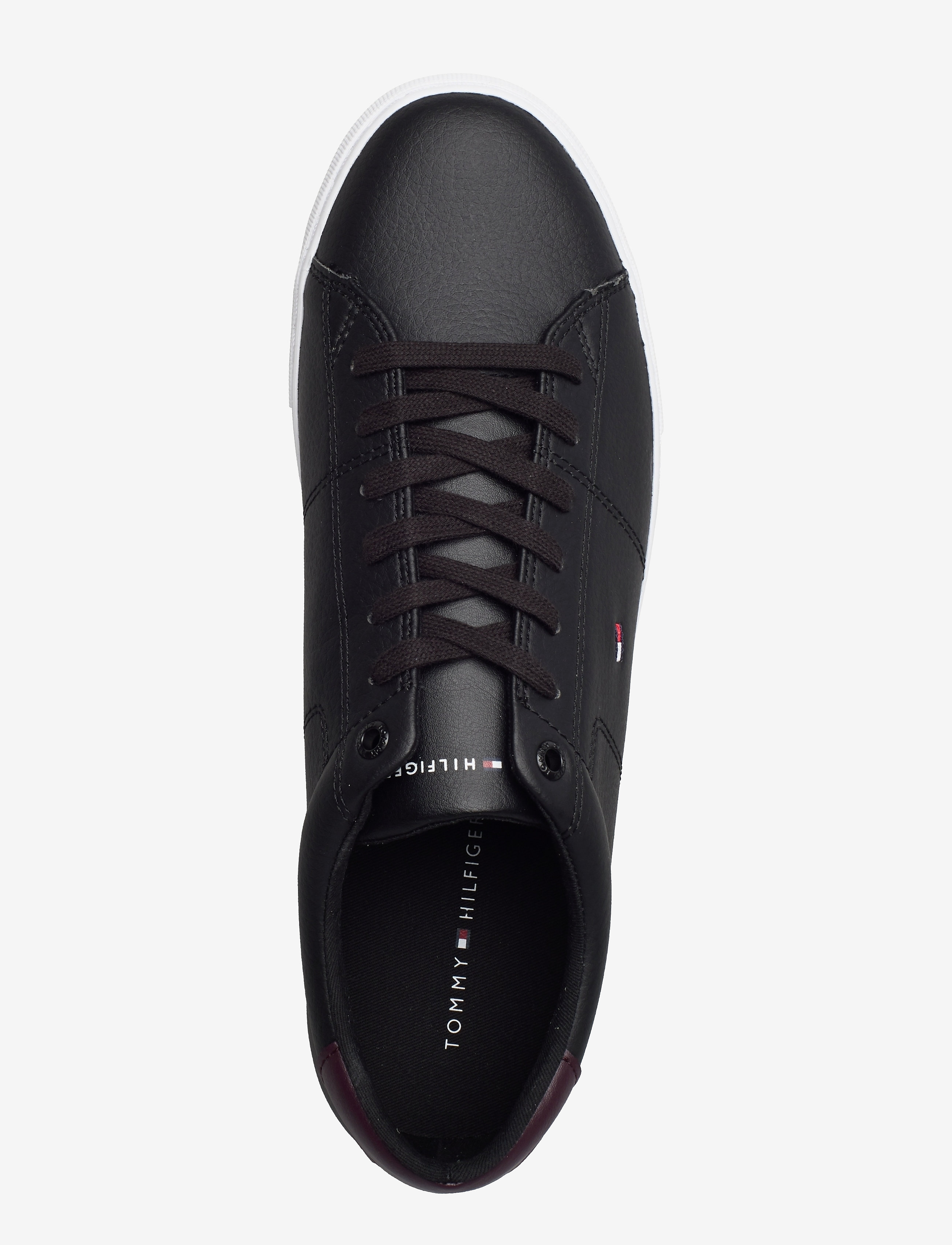 Tommy Hilfiger - ESSENTIAL LEATHER DETAIL VULC - lave sneakers - black - 3