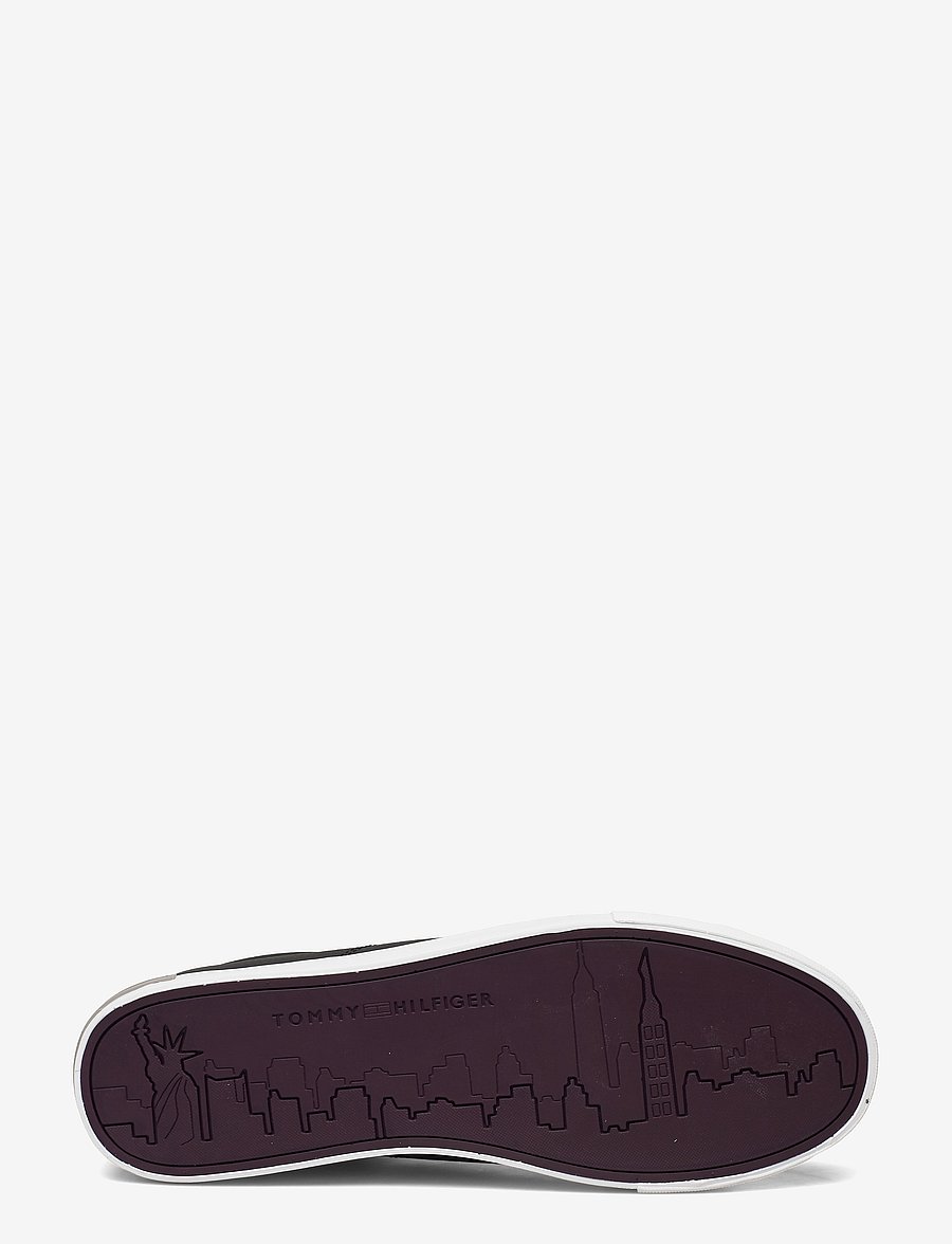 Tommy Hilfiger - ESSENTIAL LEATHER DETAIL VULC - lágir strigaskór - black - 4