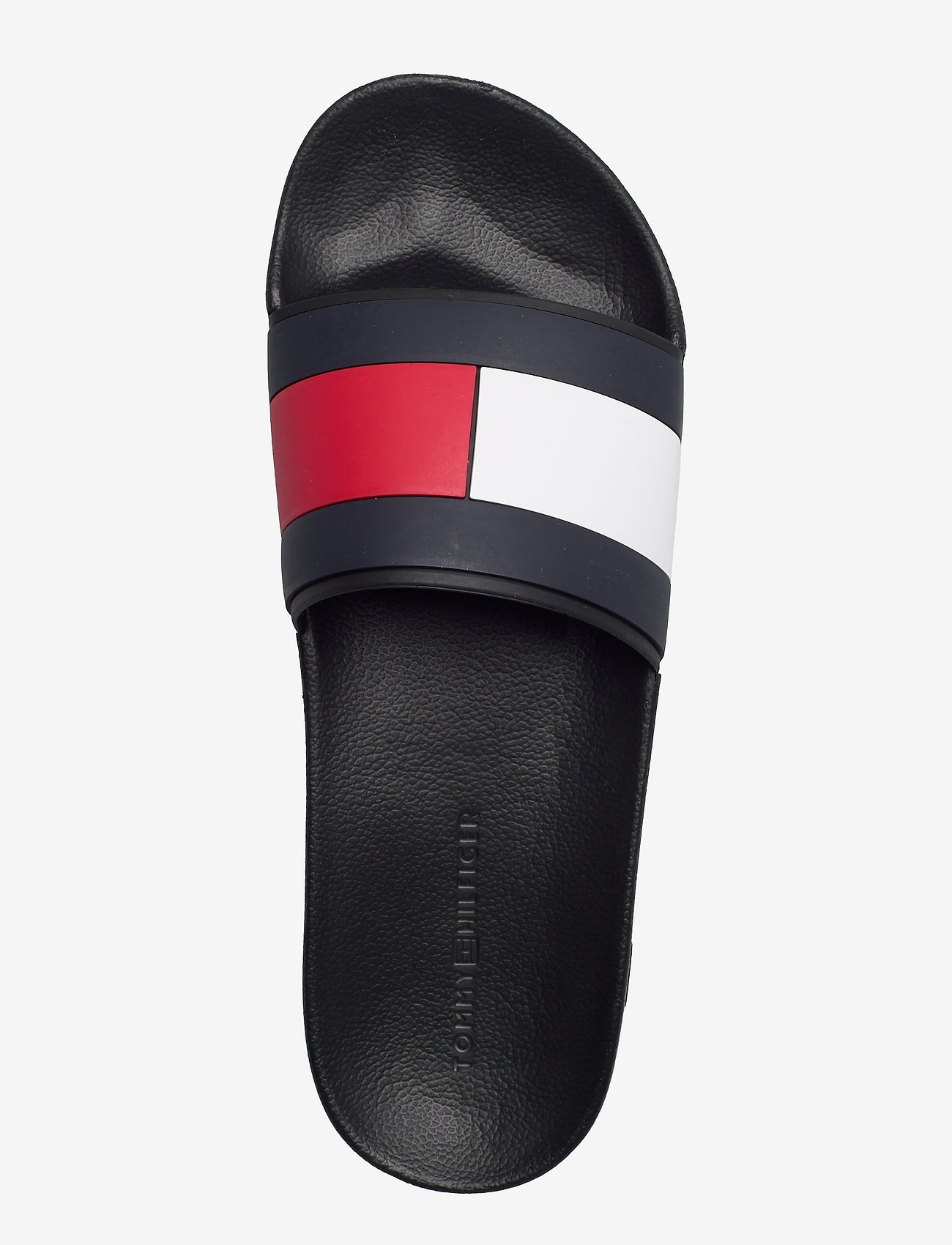 Tommy Hilfiger - RUBBER TH FLAG POOL SLIDE - shoppa efter tillfälle - black - 3