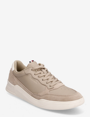 ELEVATED CUPSOLE LEATHER MIX - BEIGE