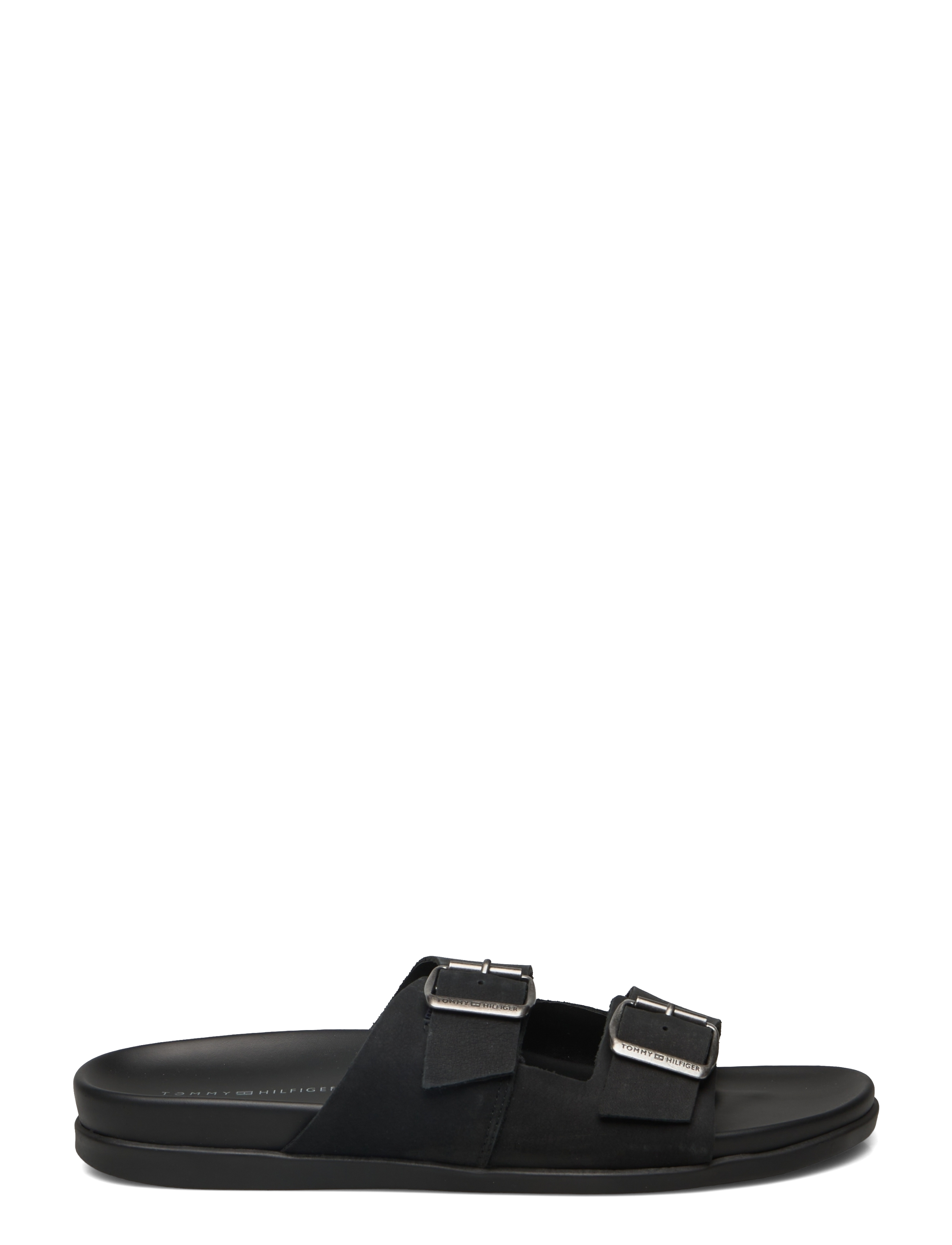 Tommy Hilfiger - HILFIGER NUBUCK BUCKLES SANDAL - black - 1