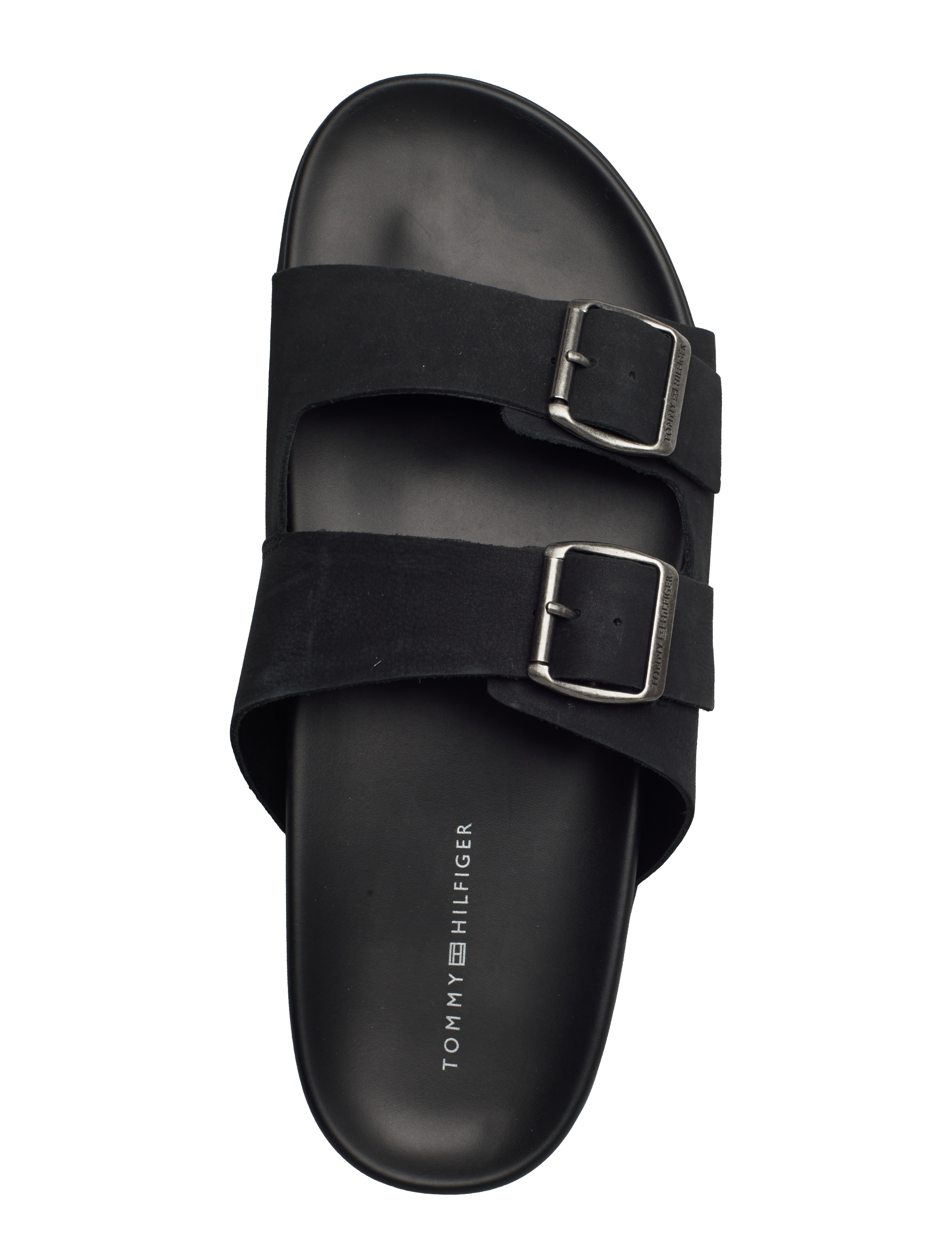 Tommy Hilfiger - HILFIGER NUBUCK BUCKLES SANDAL - black - 3