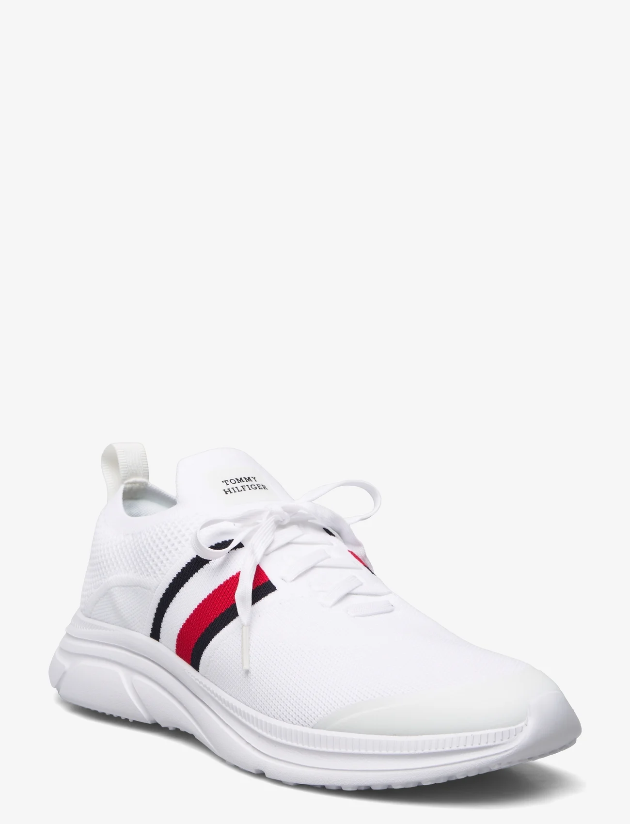 Tommy Hilfiger - MODERN RUNNER KNIT STRIPES ESS - lave sneakers - white - 0