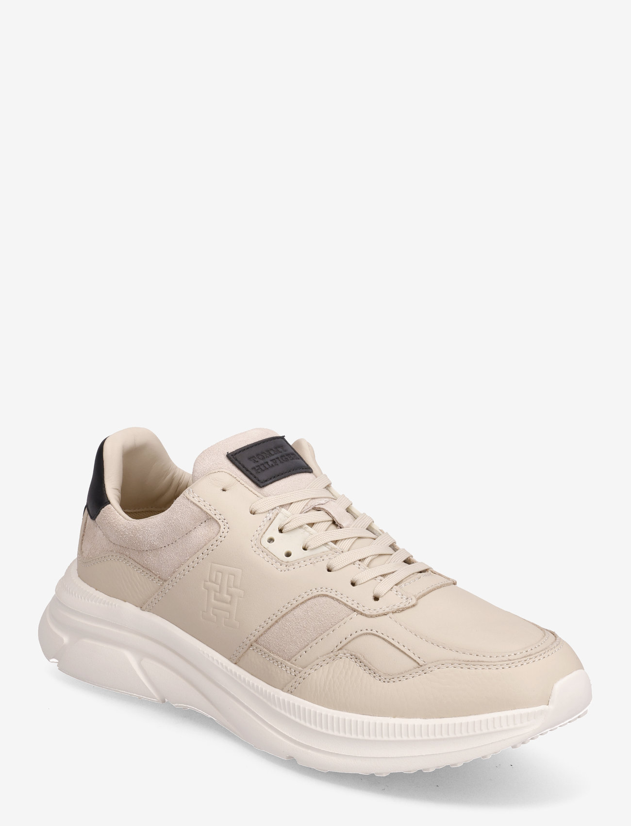 Tommy Hilfiger - MODERN RUNNER PREMIUM LTH - laag sneakers - white clay - 0