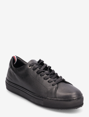 Tommy Hilfiger - PREMIUM CUPSOLE GRAINED LTH - laag sneakers - black - 0