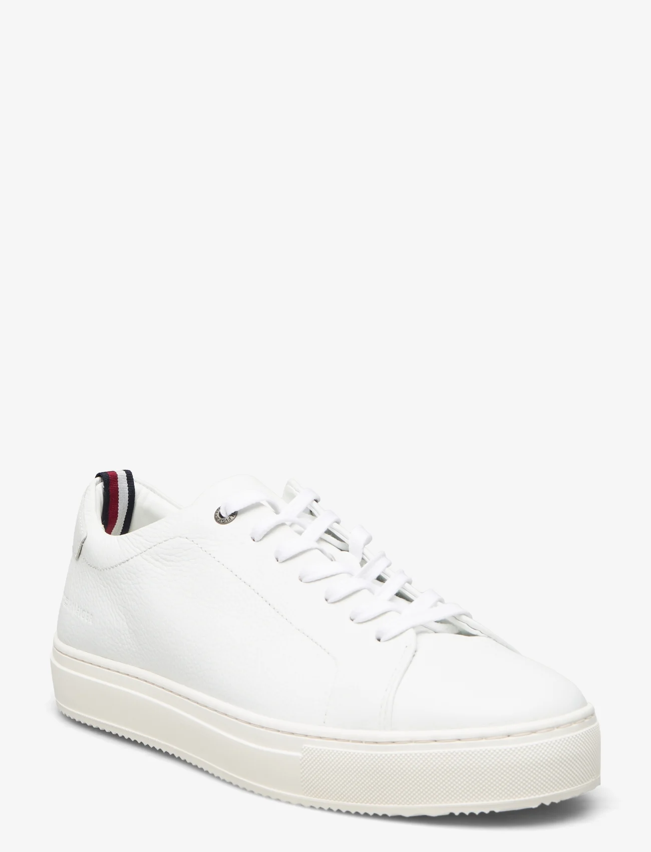 Tommy Hilfiger - PREMIUM CUPSOLE GRAINED LTH - laag sneakers - white - 0