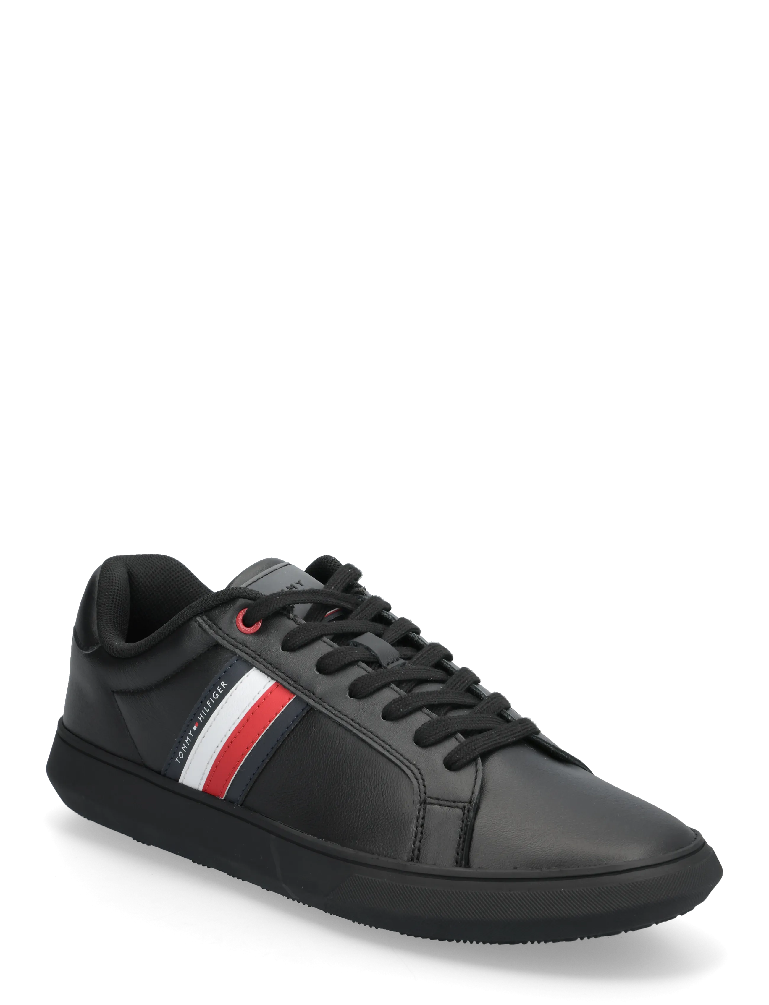 Tommy Hilfiger - ESSENTIAL LEATHER CUPSOLE - madala säärega - triple black - 0