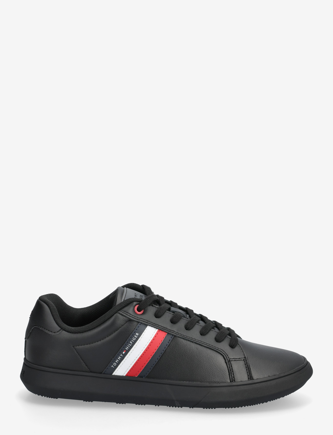 Tommy Hilfiger - ESSENTIAL LEATHER CUPSOLE - lave sneakers - triple black - 1