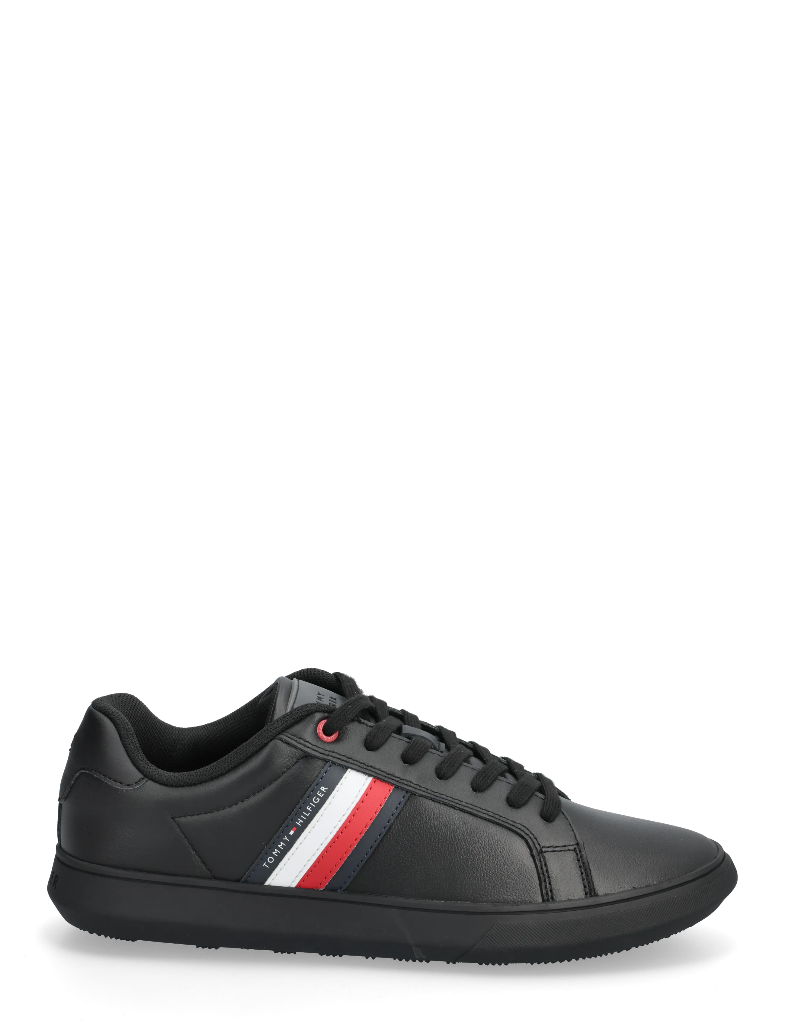 Tommy Hilfiger - ESSENTIAL LEATHER CUPSOLE - madala säärega - triple black - 1