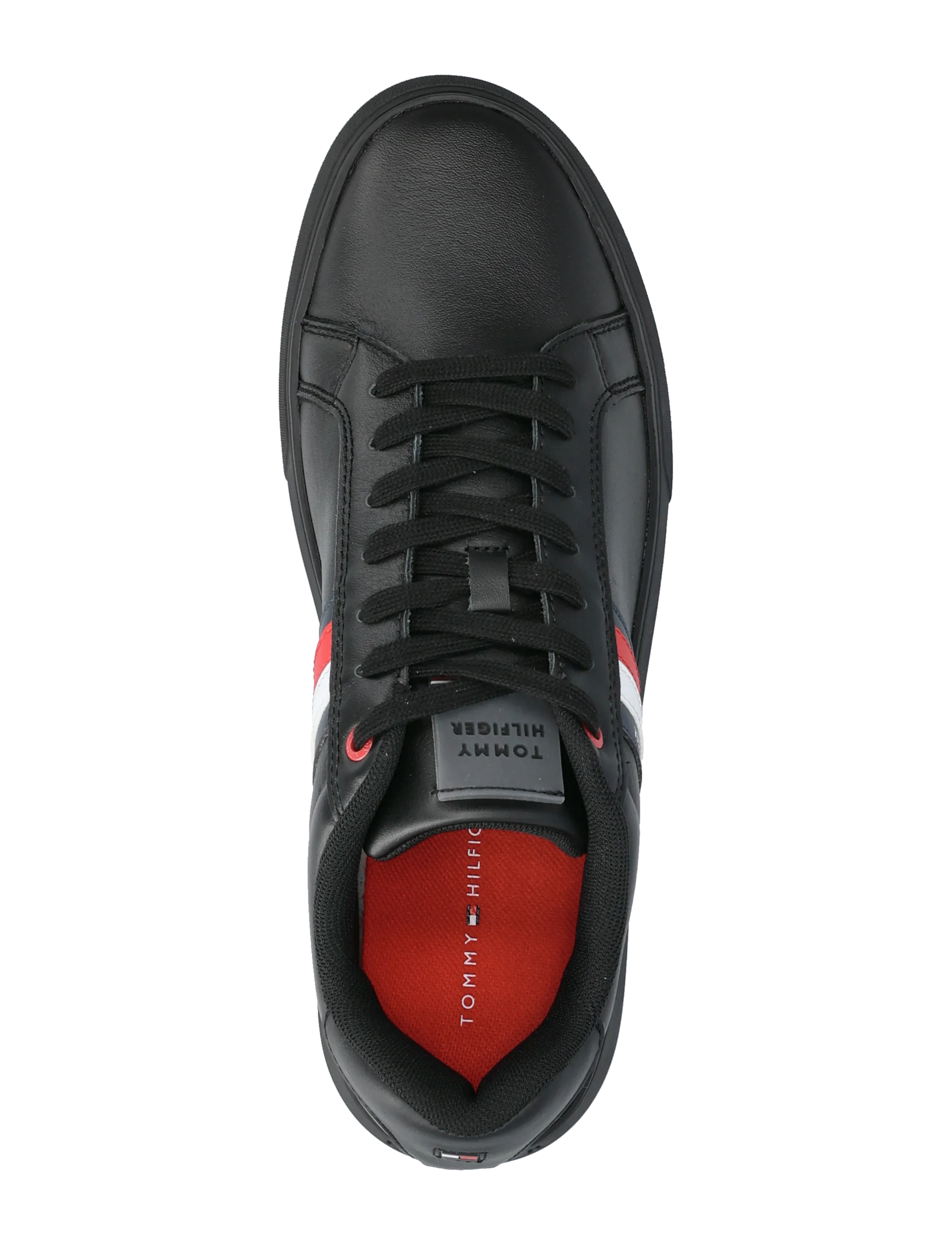 Tommy Hilfiger - ESSENTIAL LEATHER CUPSOLE - madala säärega - triple black - 3