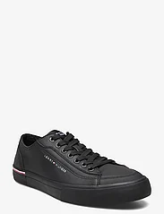 Tommy Hilfiger - CORPORATE VULC LEATHER - laag sneakers - black - 0