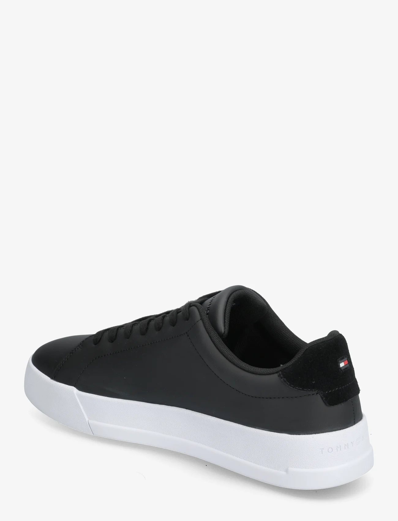 Tommy Hilfiger - TH COURT LEATHER - laag sneakers - black - 1
