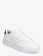 Tommy Hilfiger - TH COURT LEATHER - laag sneakers - white/desert sky - 0